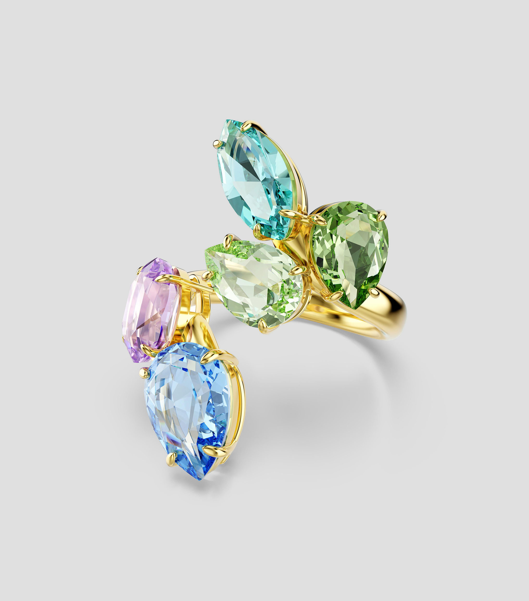 Anillo con cristales Mujer