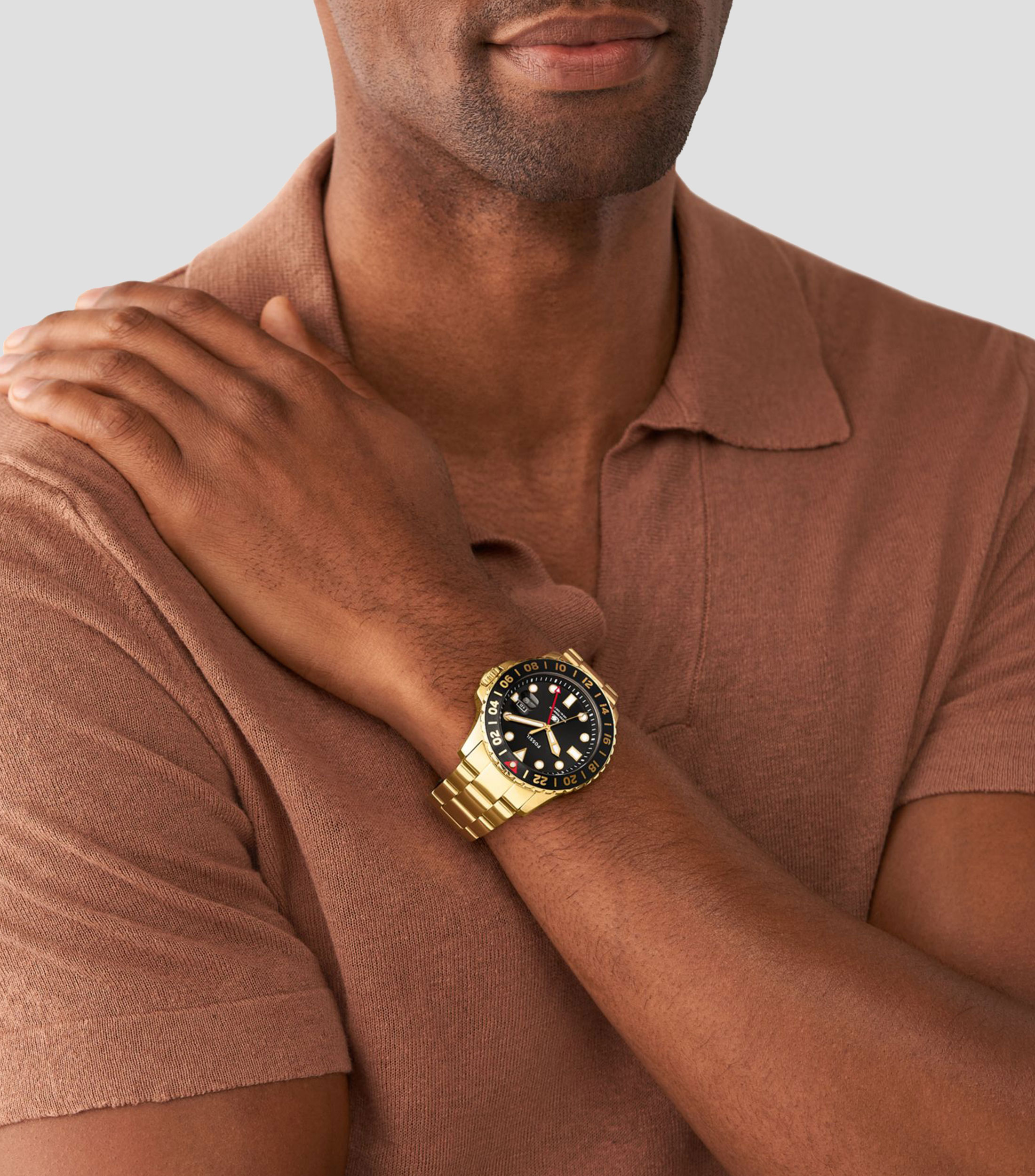 Reloj para hombre Edicion Especial Fossil Blue Casual Dorado, Negro