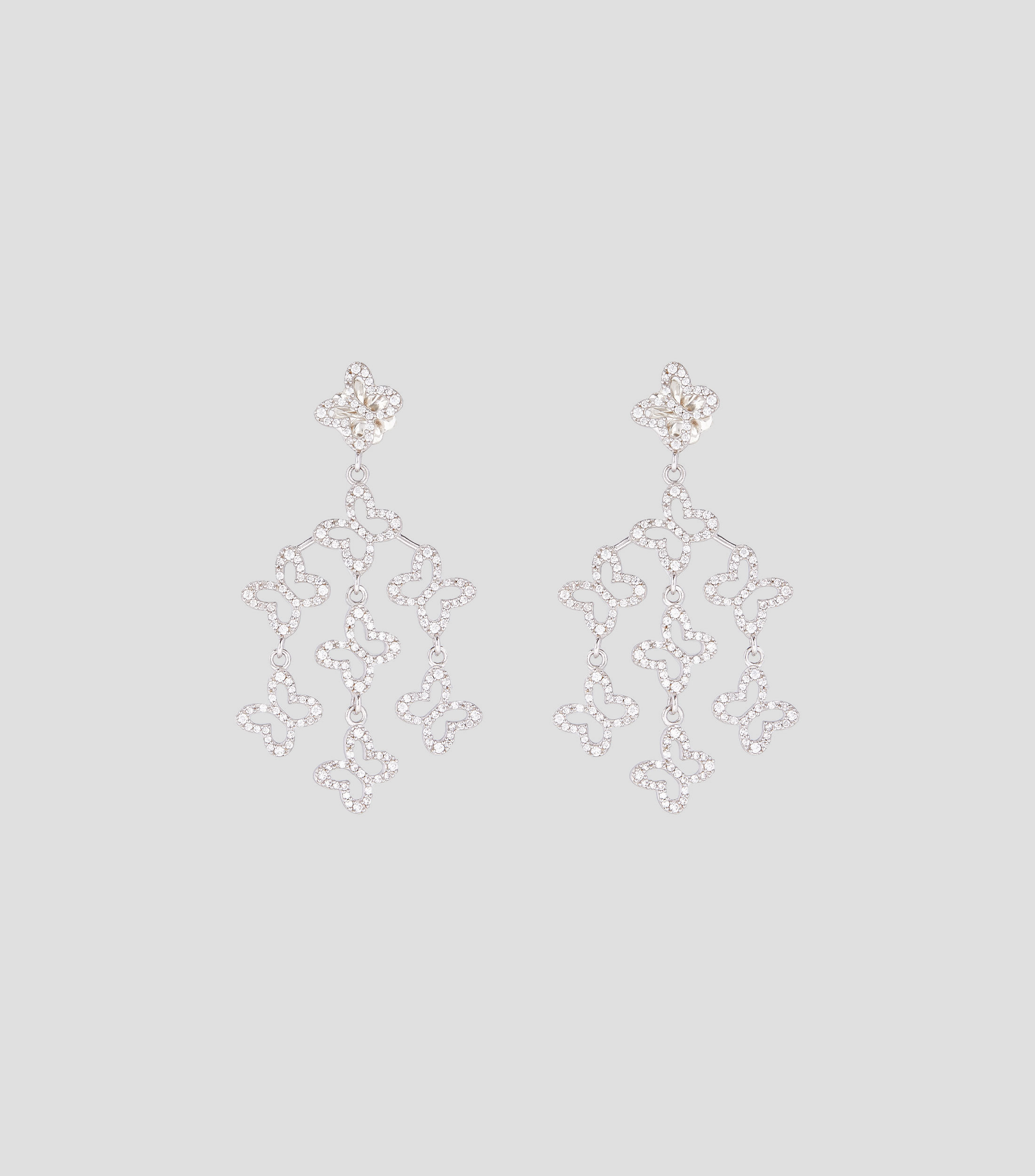 Pendientes Lucina mariposas en plata Mujer