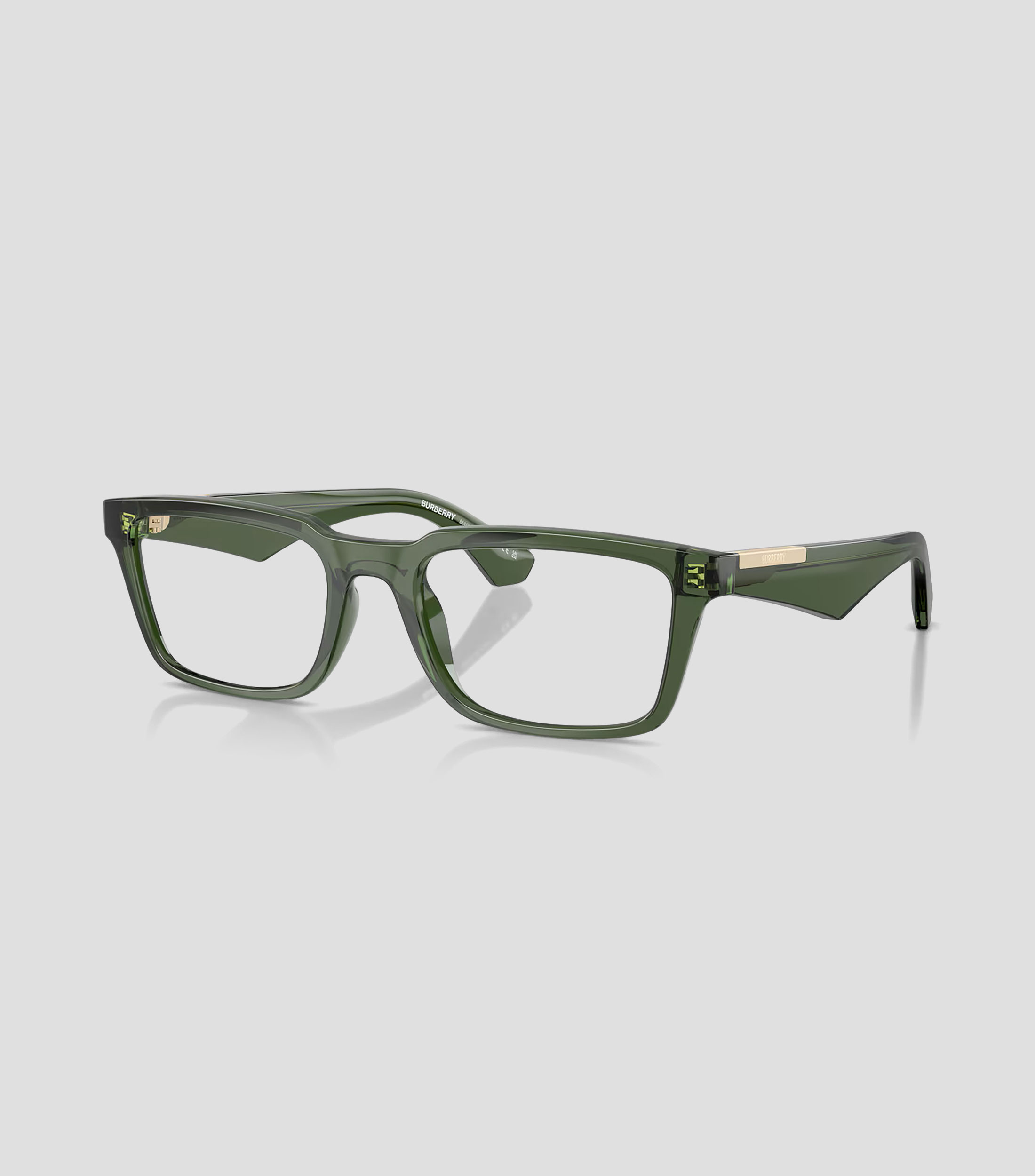 Lentes oftálmicos rectangulares verde Unisex