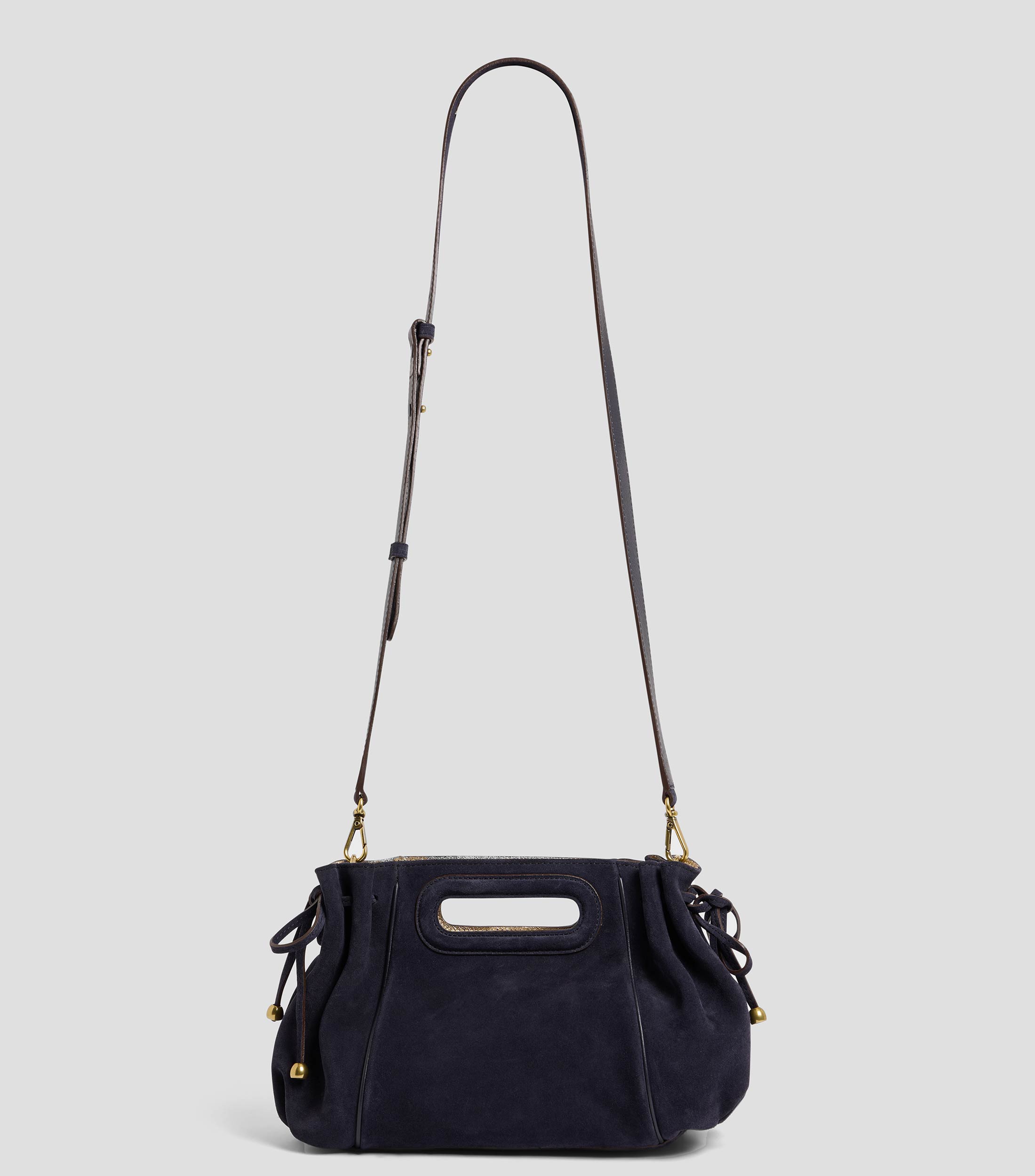 Bolsa mini crossbody morado en piel Mini Dany Mujer