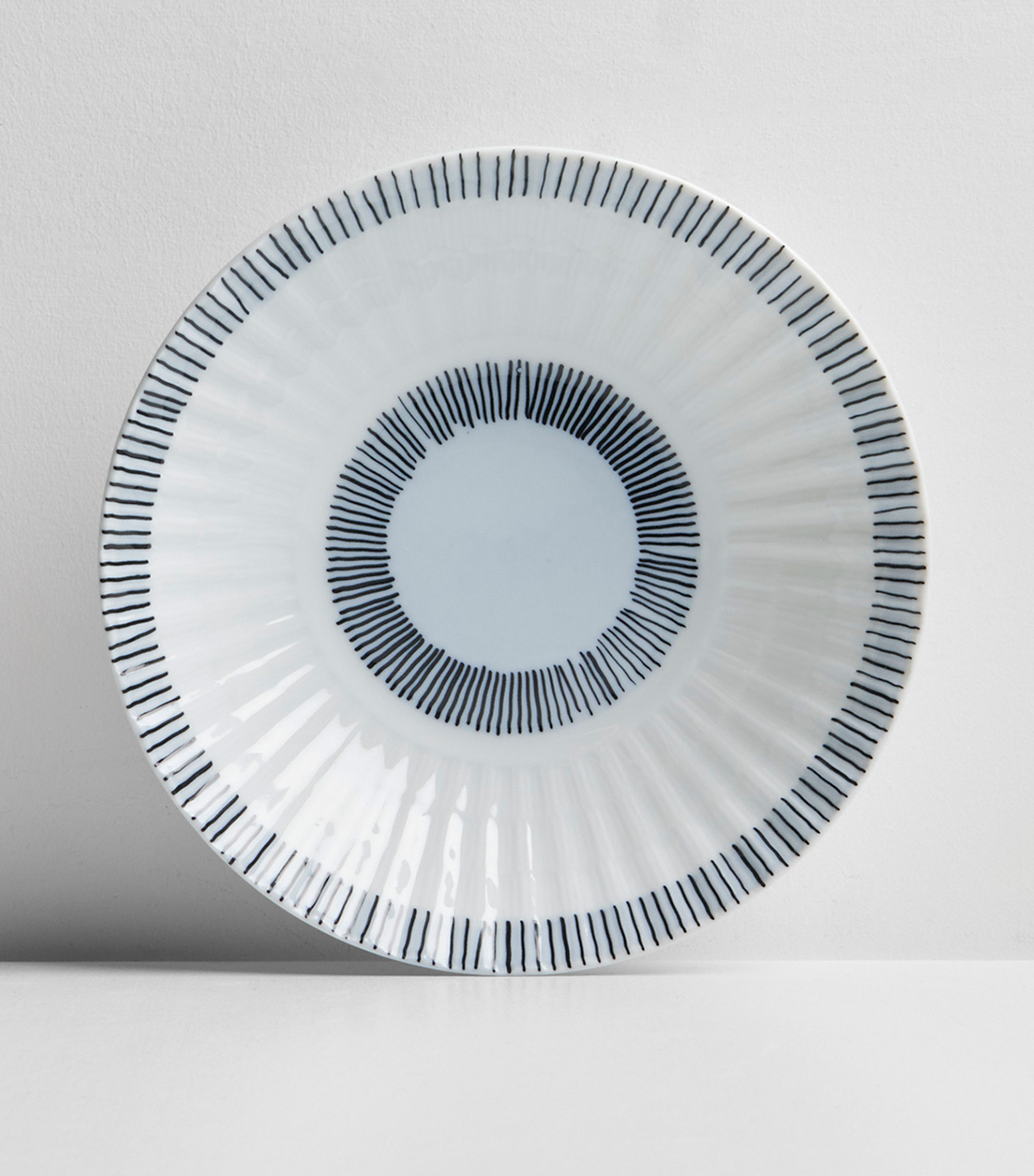 Plato Hondo Salitre con lineas