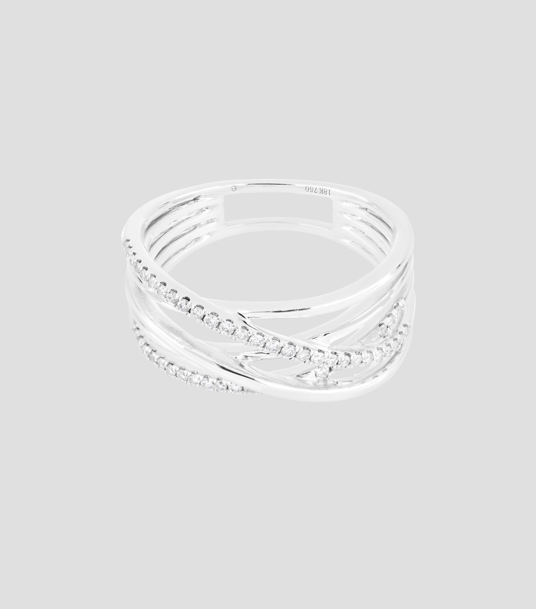 Anillo en Oro blanco 18 Kts Mujer