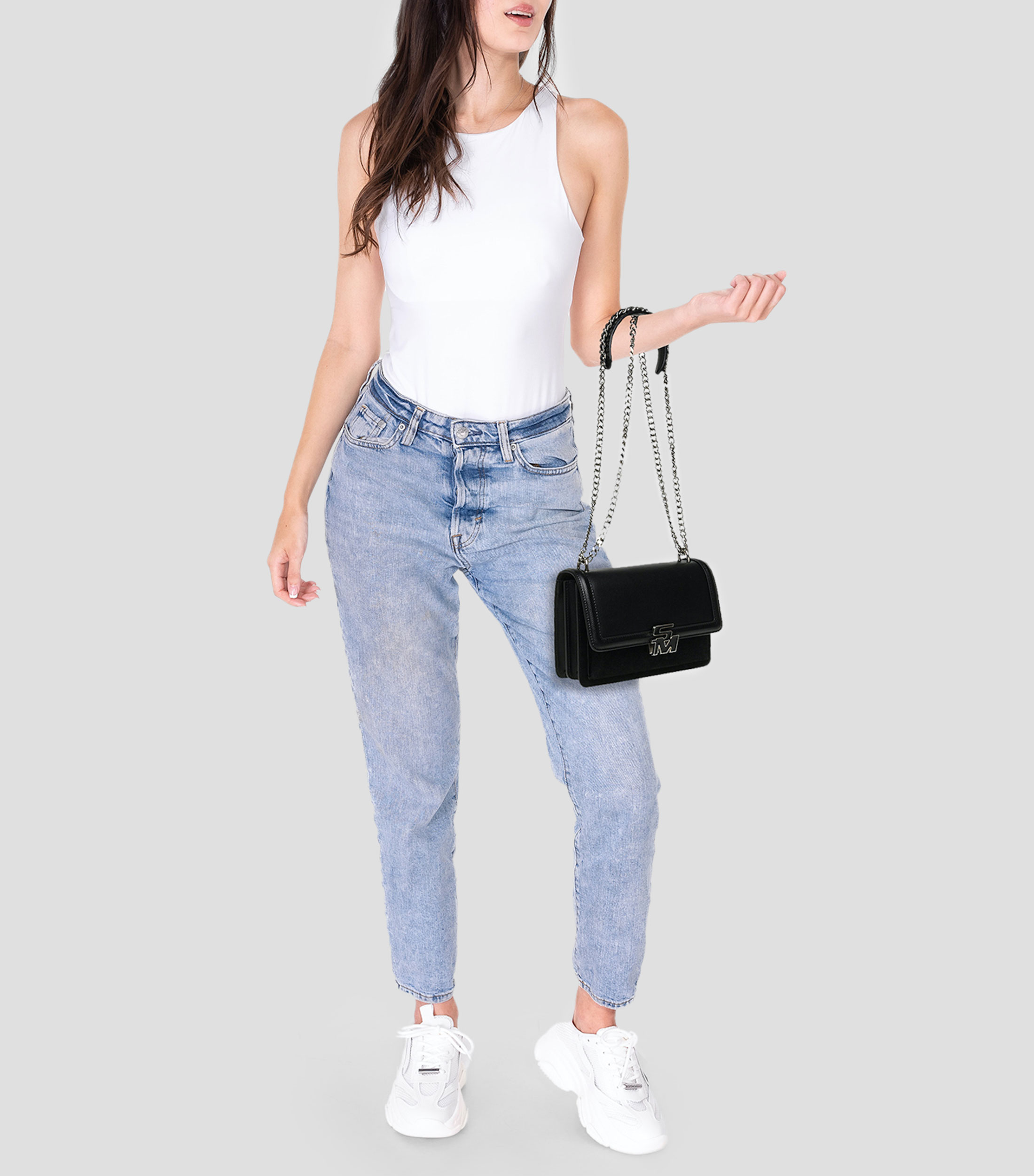 Bolsa shoulder con logotipo Mujer