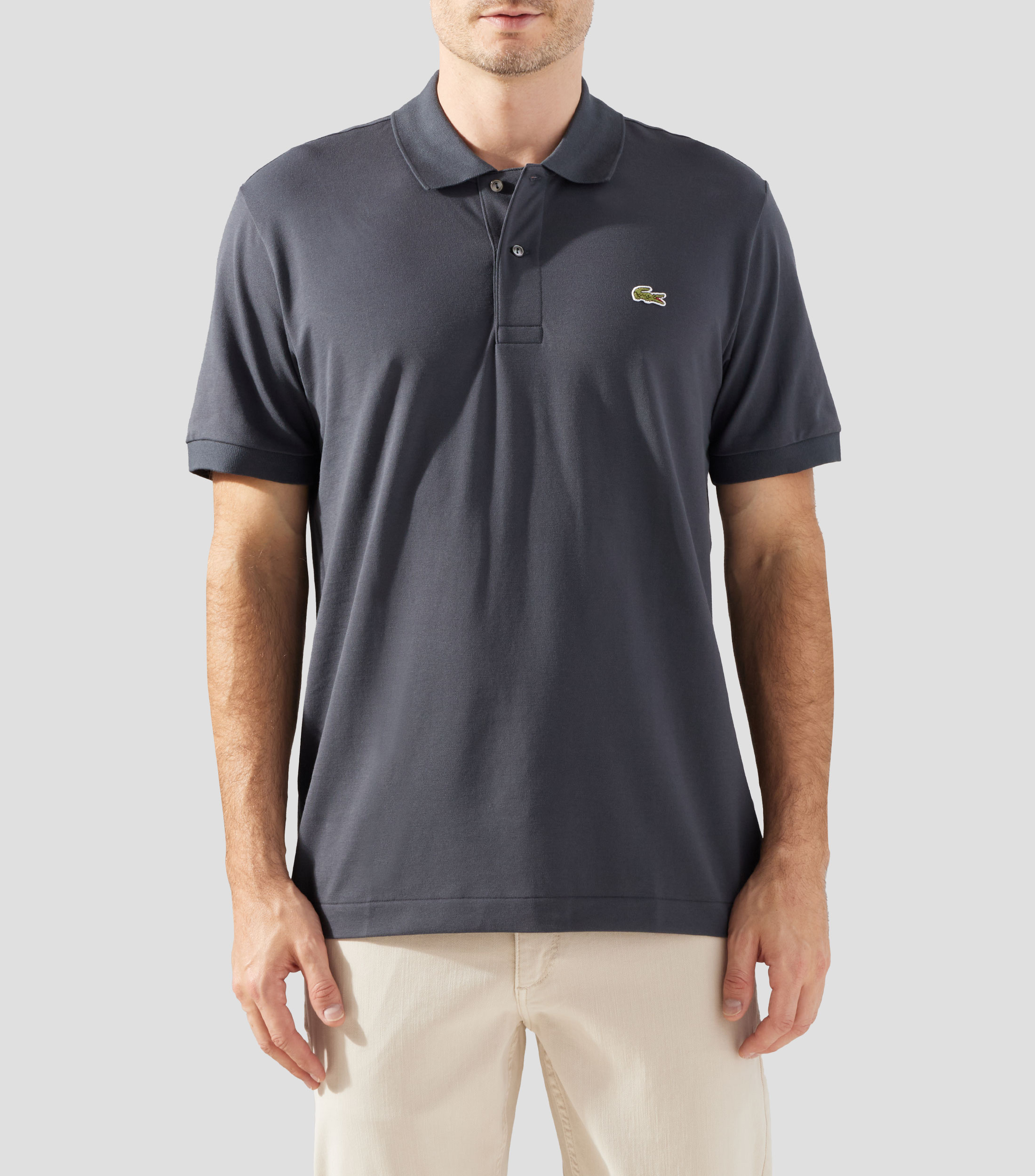 Playera polo manga corta lisa Hombre