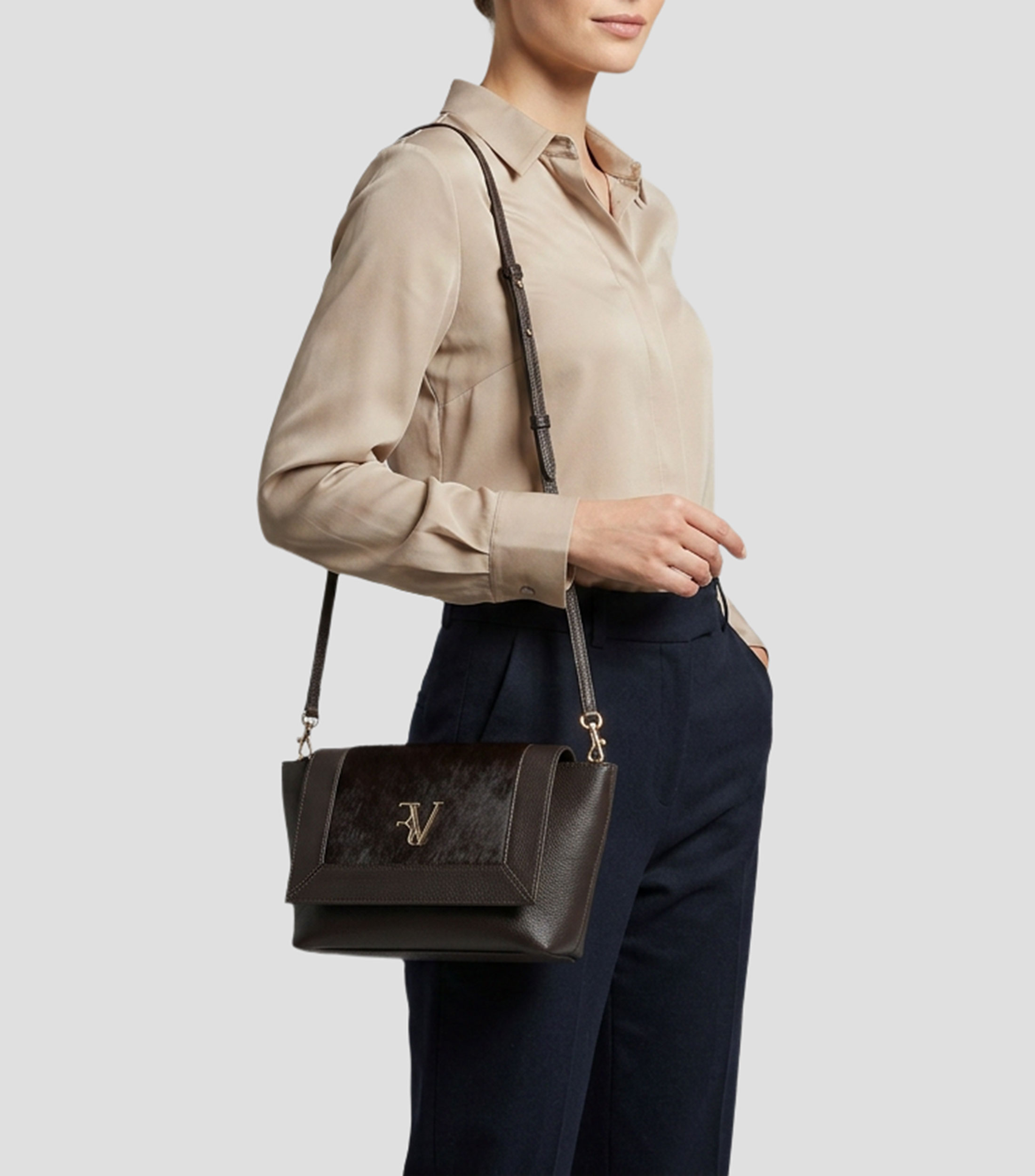 Bolsa Messenger en piel Mujer