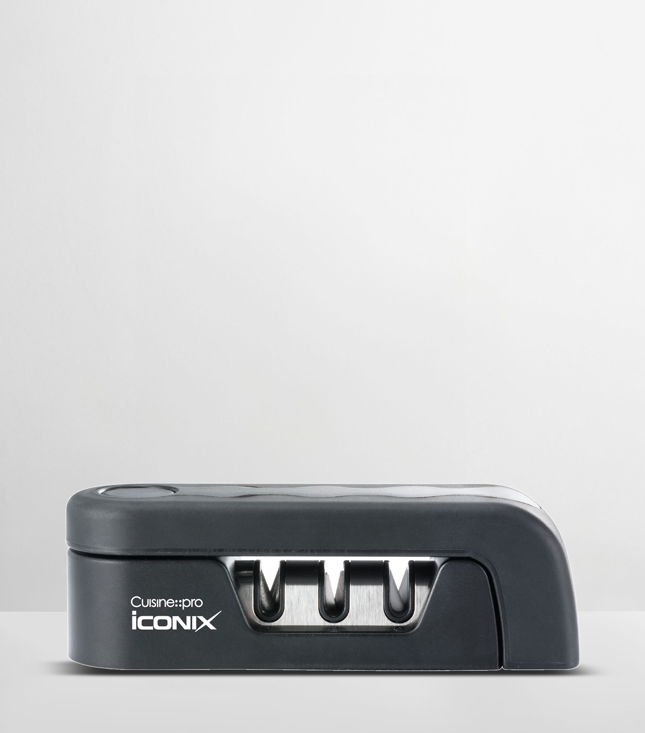 Afilador de cuchillos Iconix en acero inoxidable