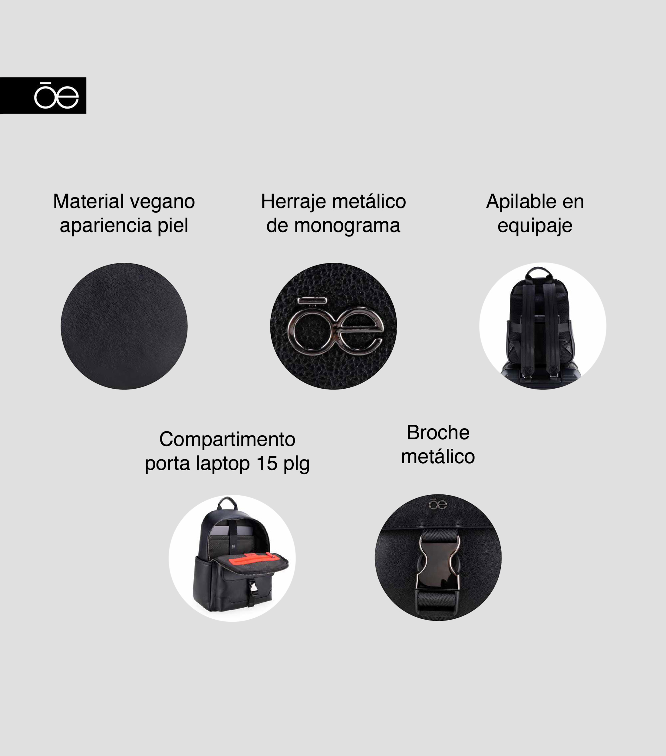 Mochila porta laptop Hombre