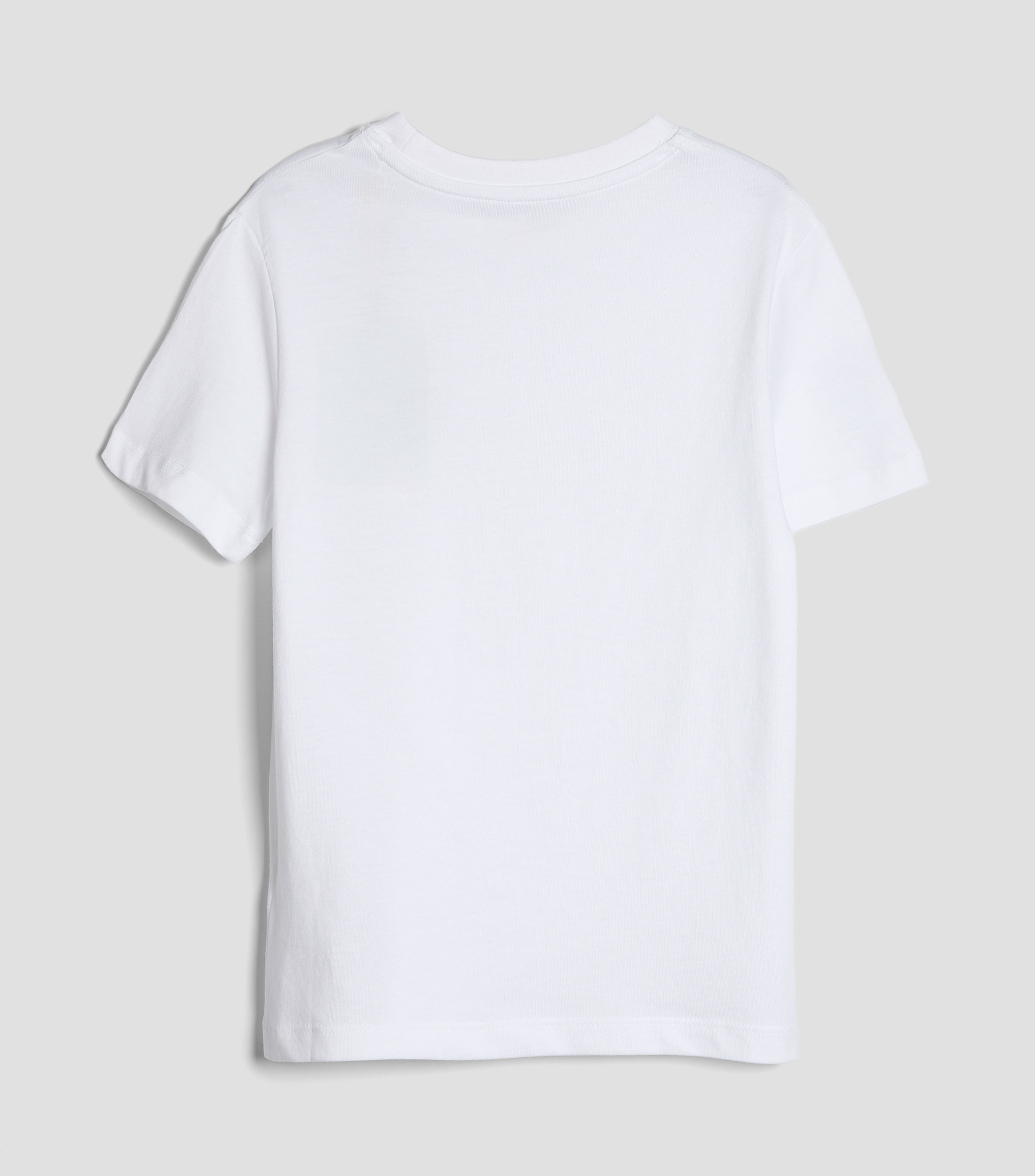 Playera cuello redondo manga corta con logotipo Niño