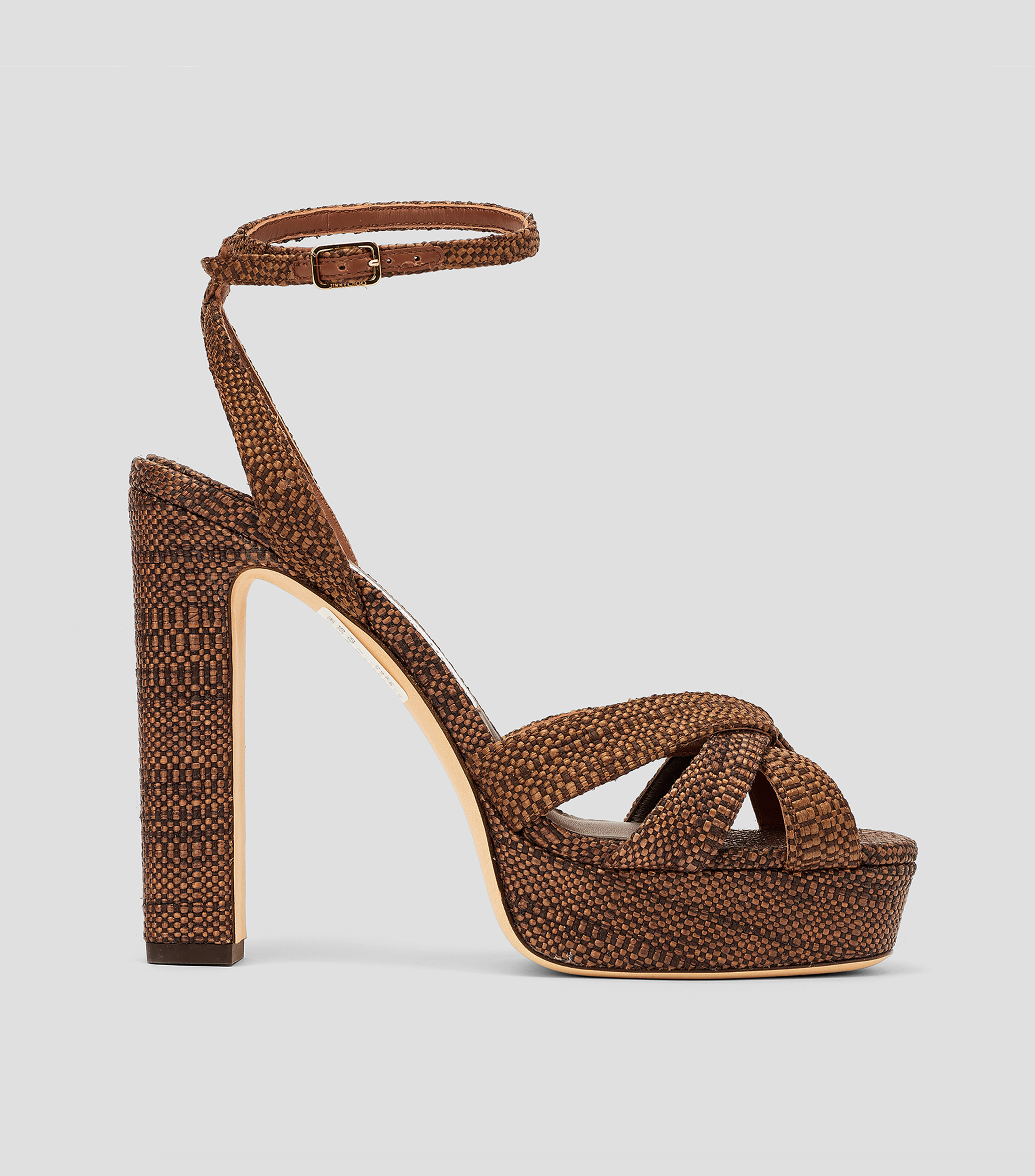 Sandalias con tacón alto cuadrado Mujer