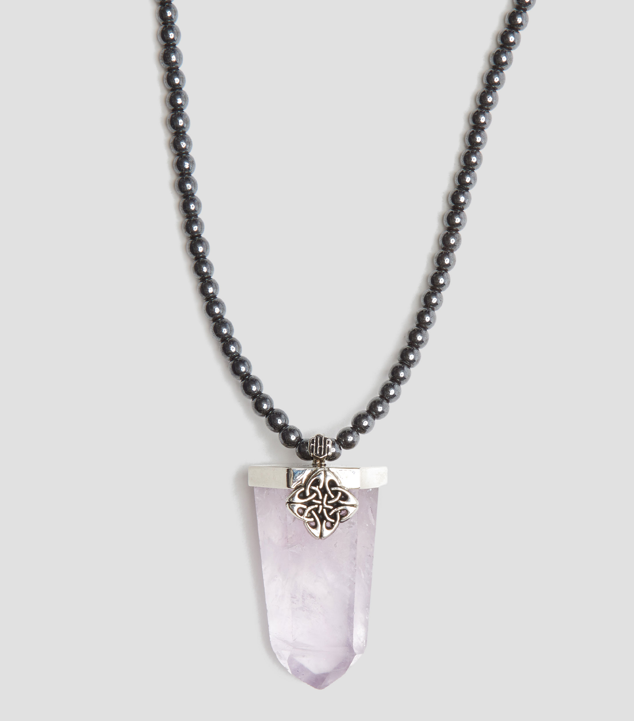 Collar Amatista Hombre