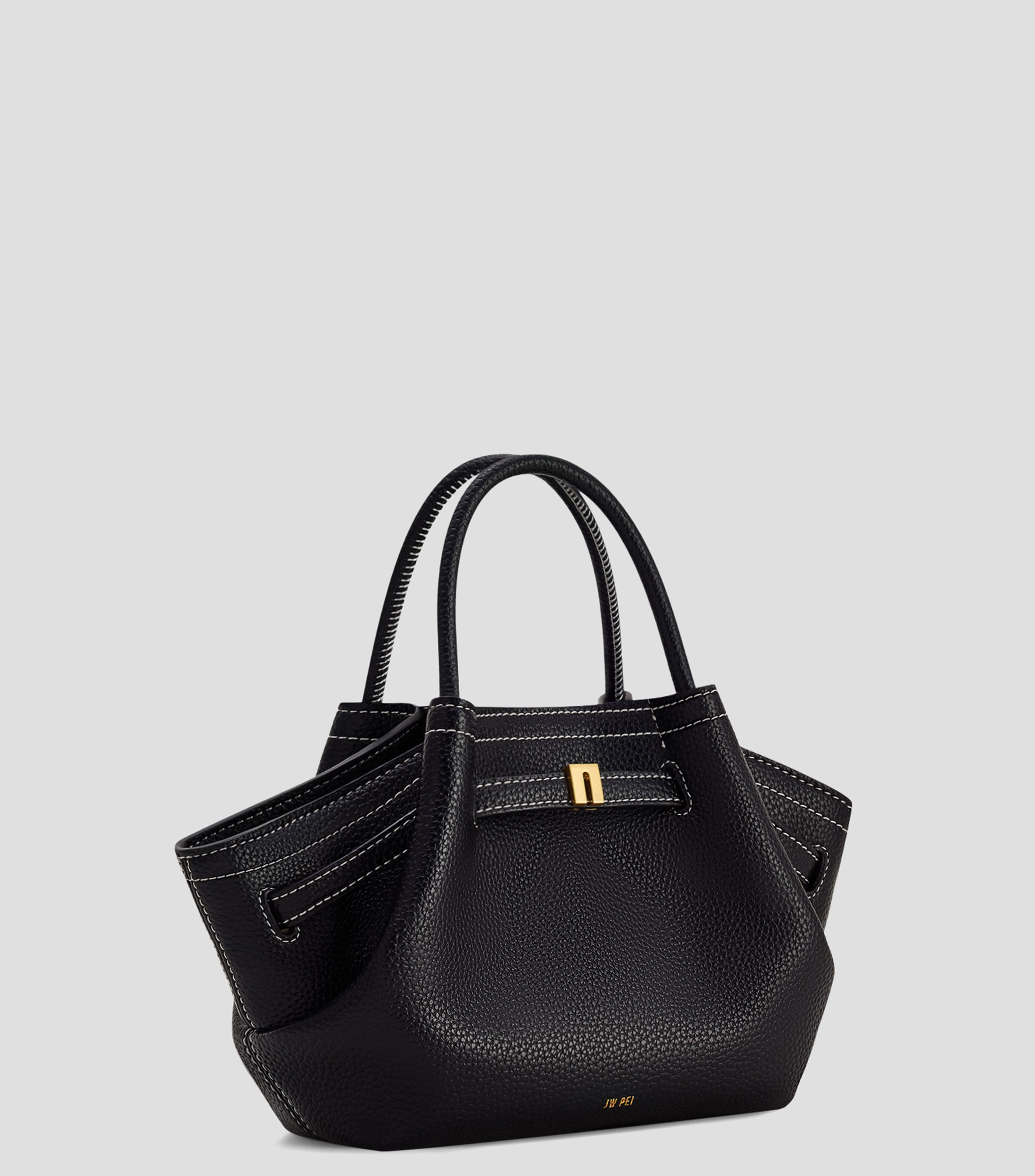Bolsa tote lisa con detalle texturizado Mujer