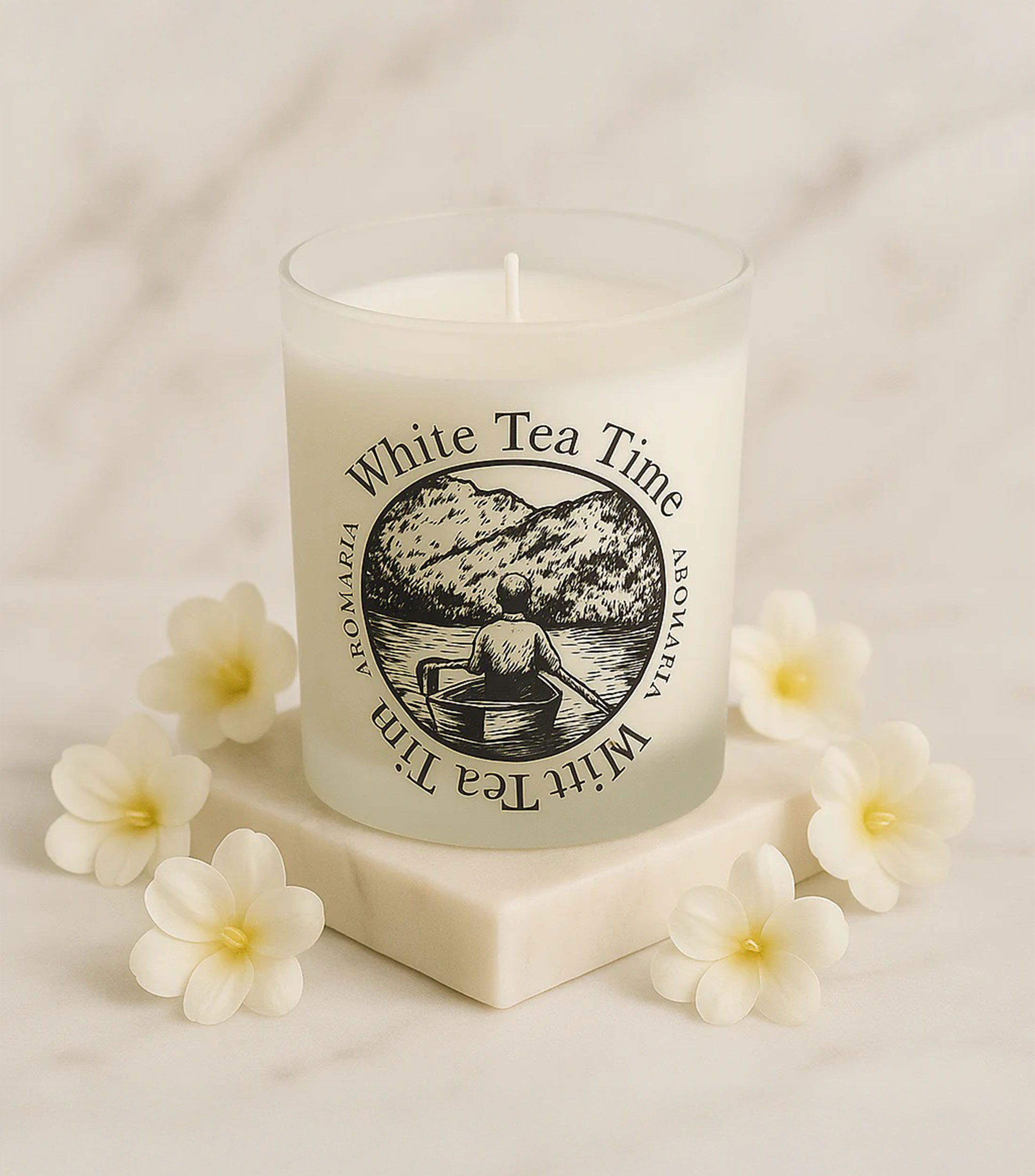 Vela aromática White tea time