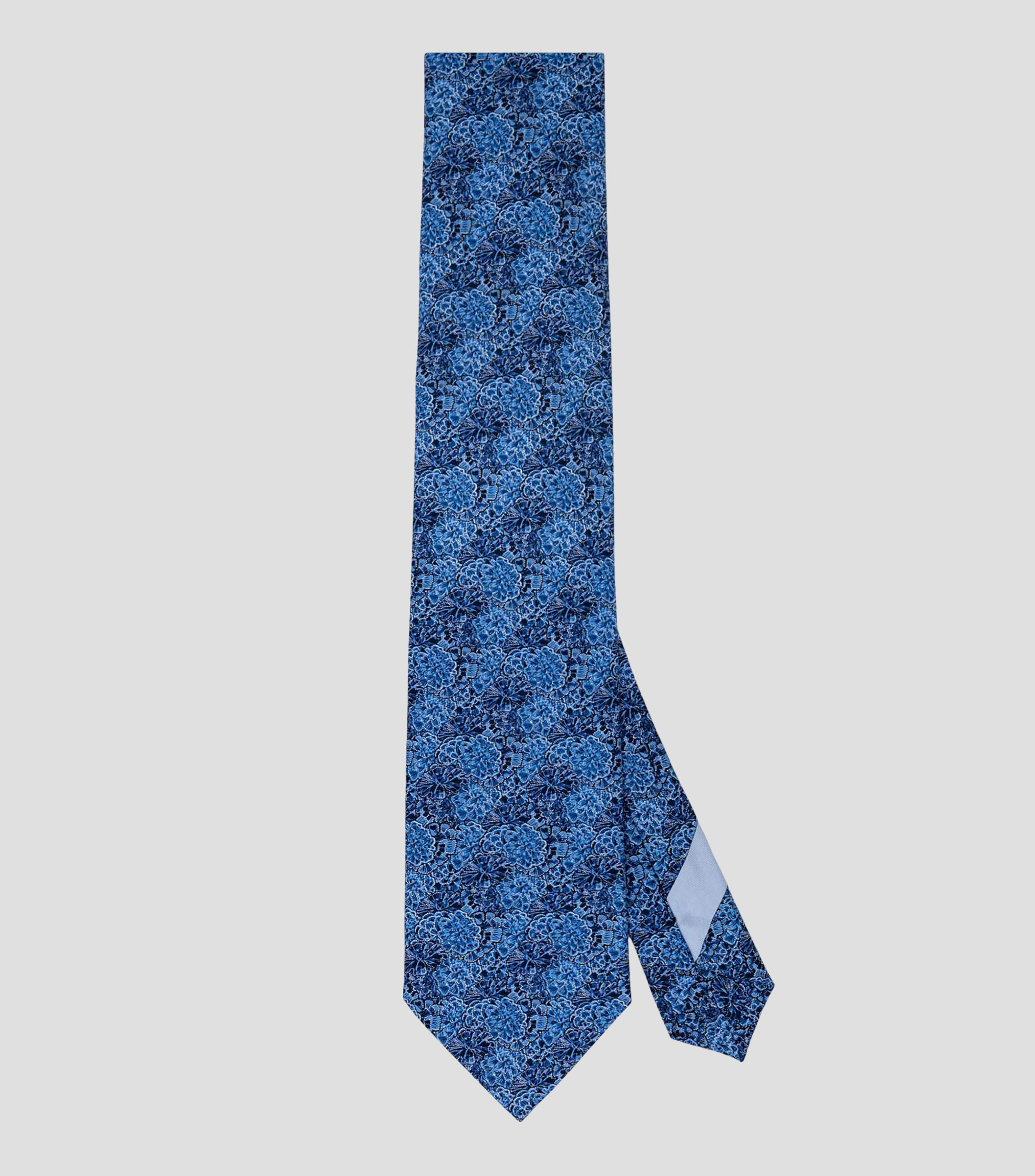 Corbata ancha de seda estampada