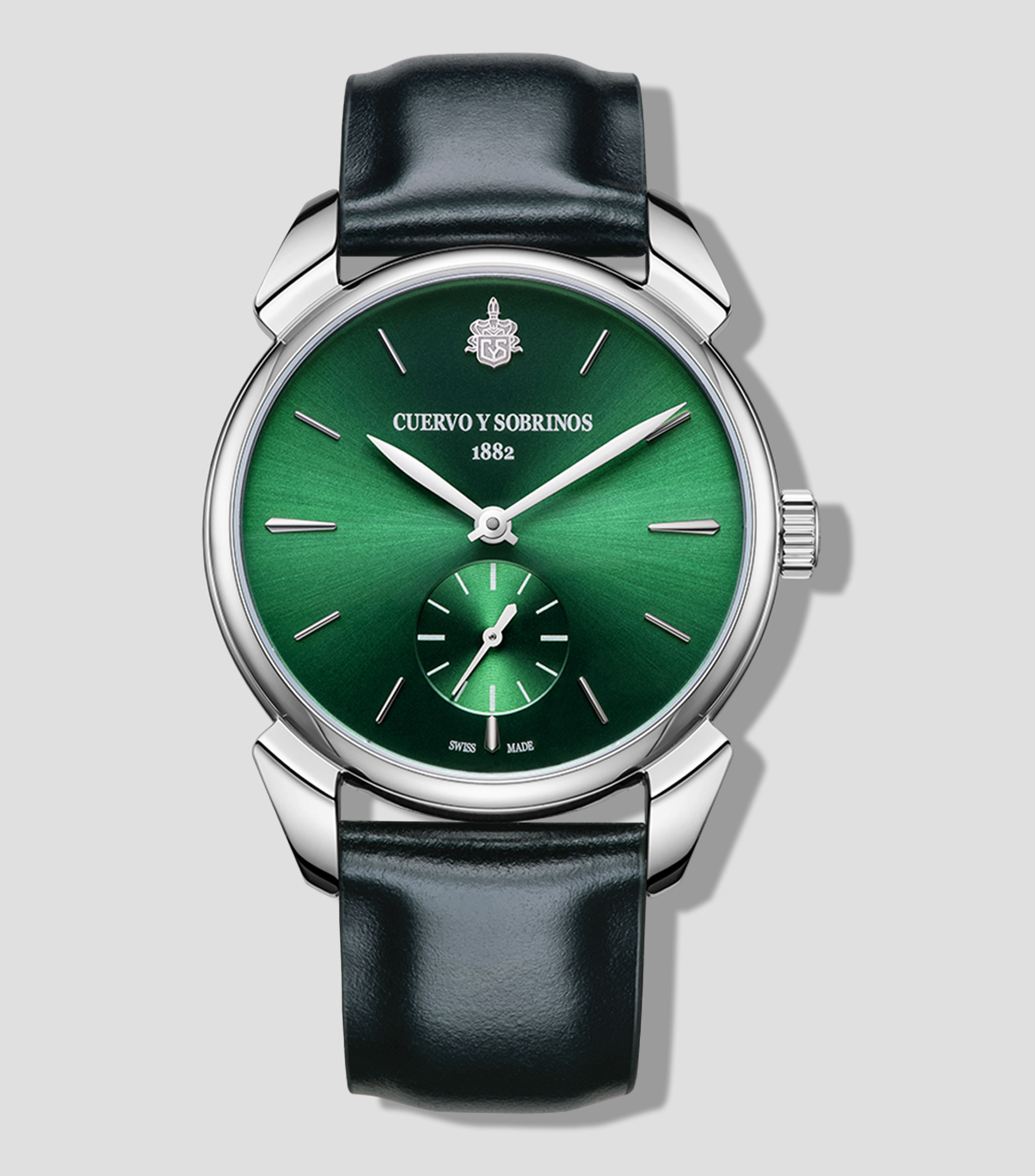 Reloj para Hombre Historiador Asturias Pequeños Segundos casual, plateado