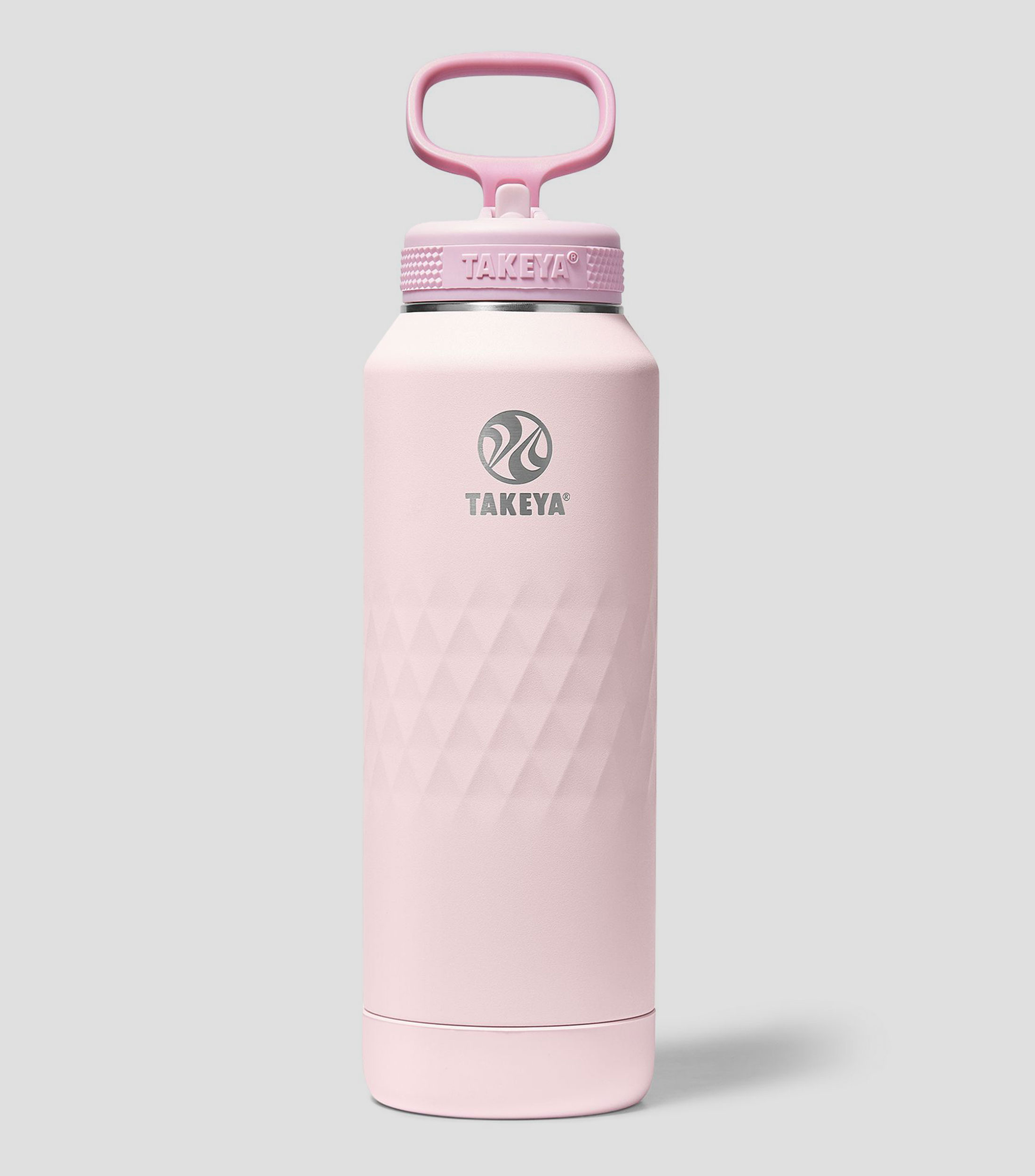 Botella Core con popote Rosa