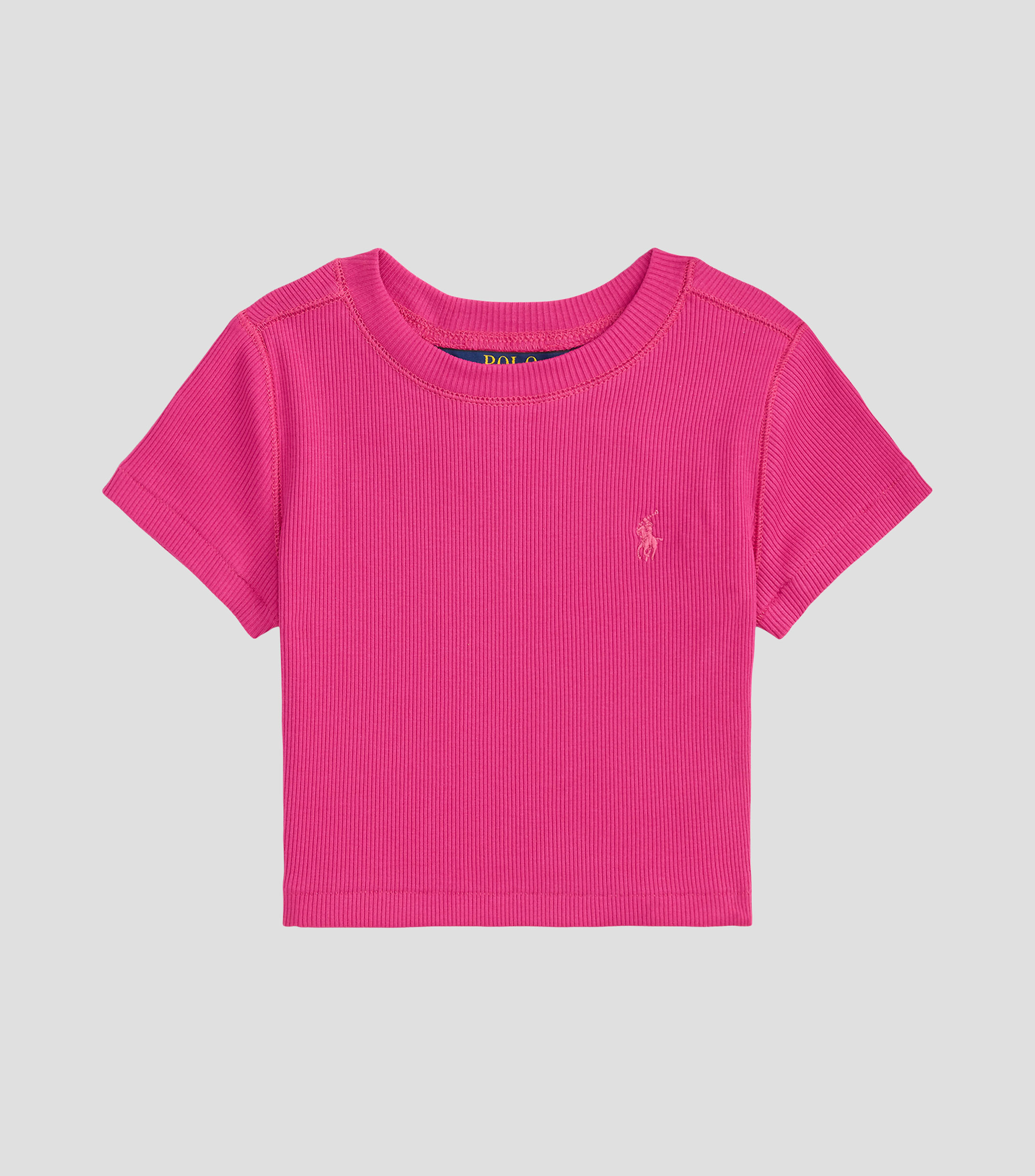 Playera cuello redondo manga corta lisa Niña