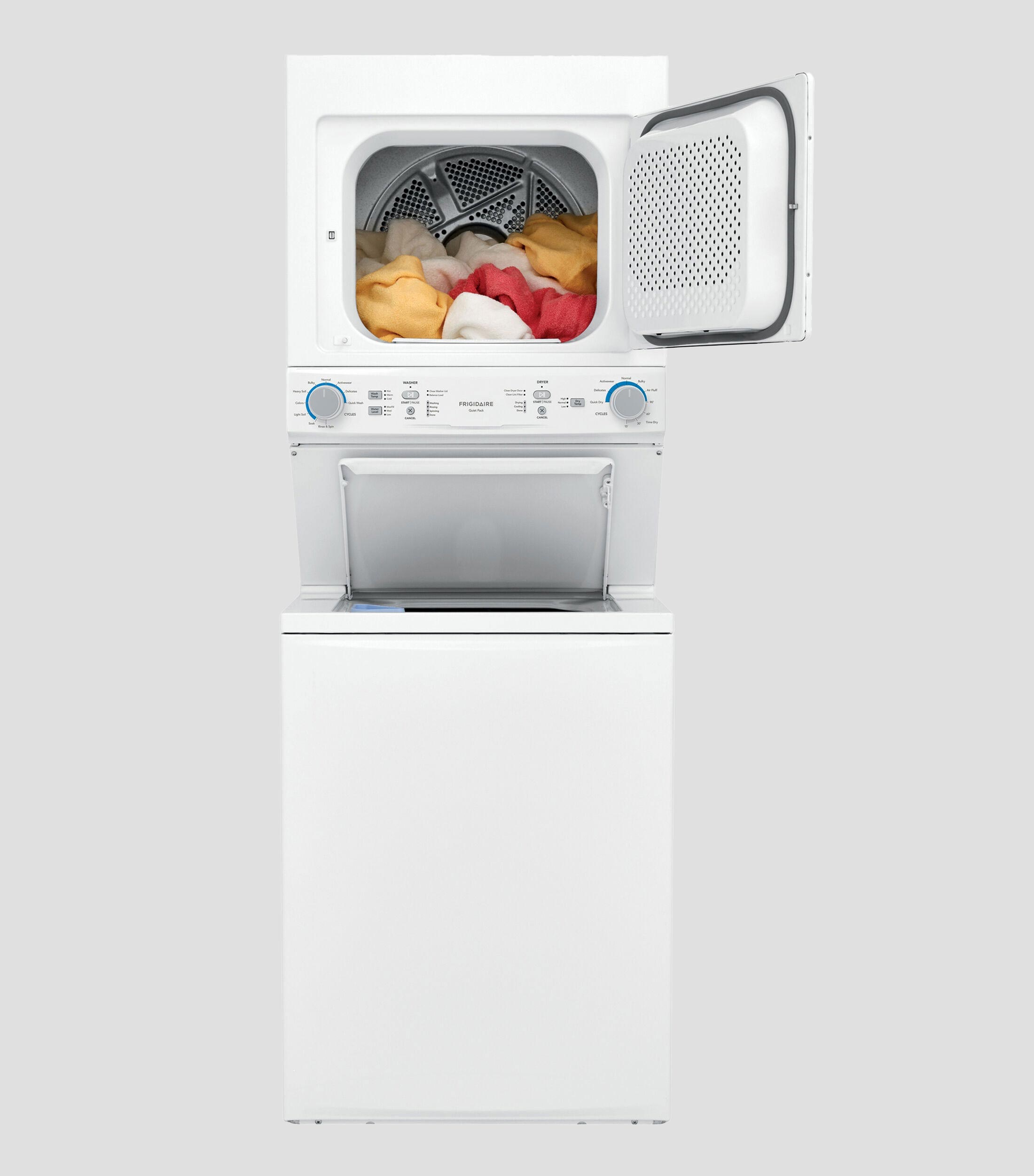 Centro de Lavado a Gas LP o Natural de Carga Superior y Frontal 20 Kg, Blanco