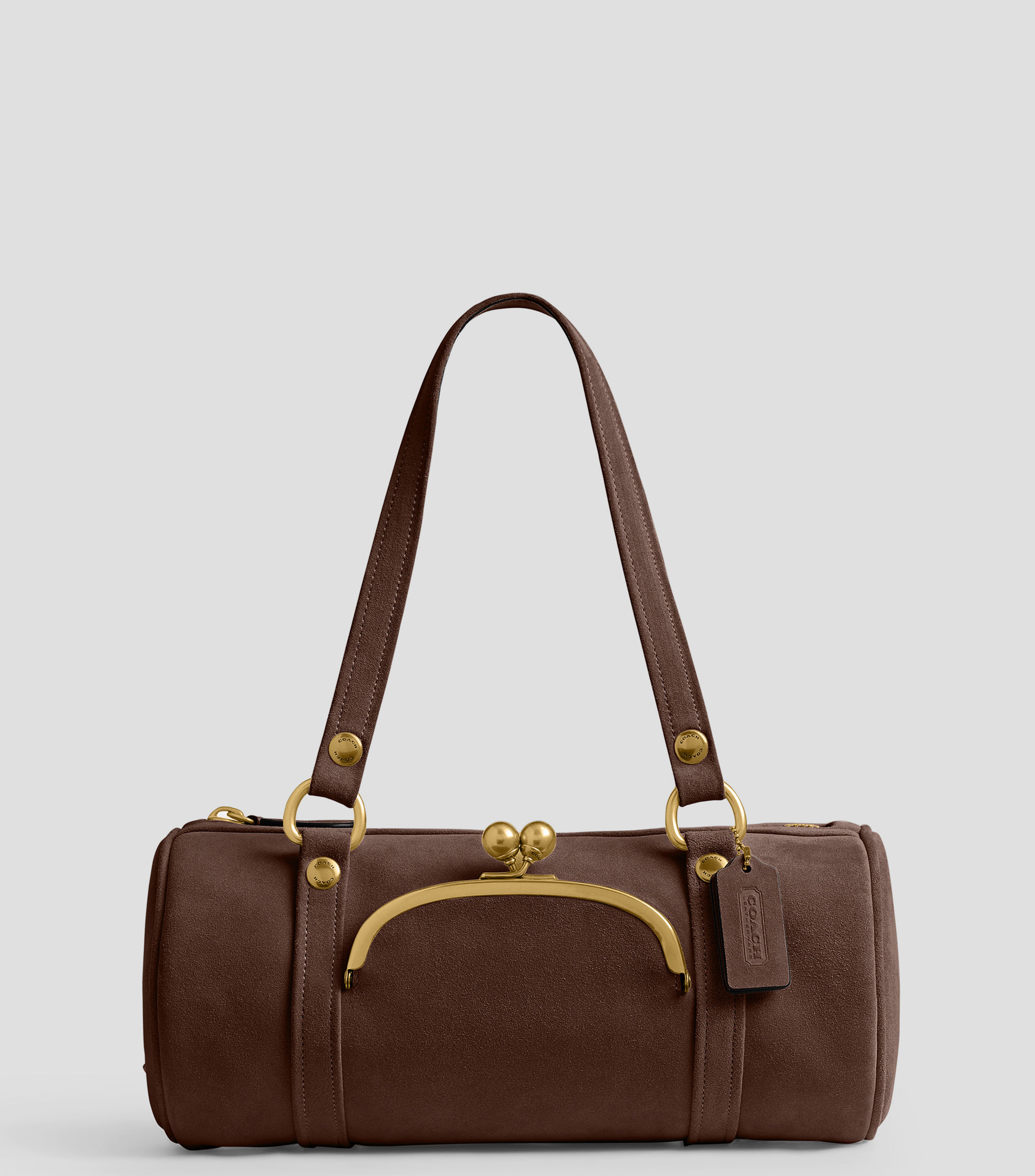 Bolsa Shoulder en suede Mujer