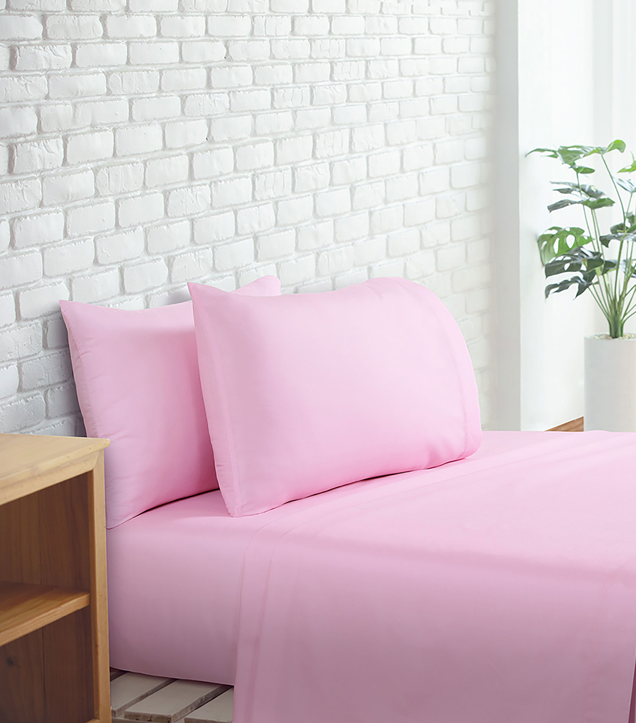 Juego de Sábanas King Size Rosa