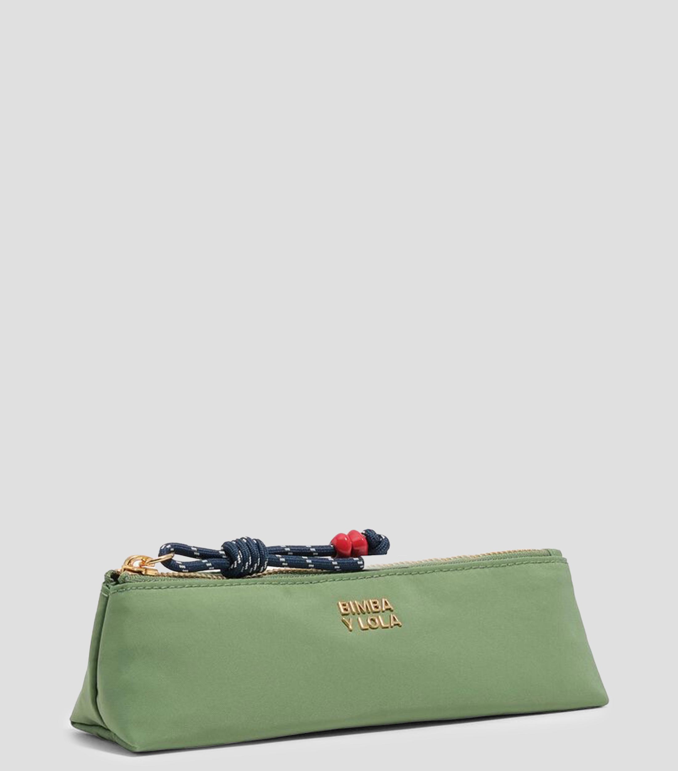 Estuche nylon verde Mujer