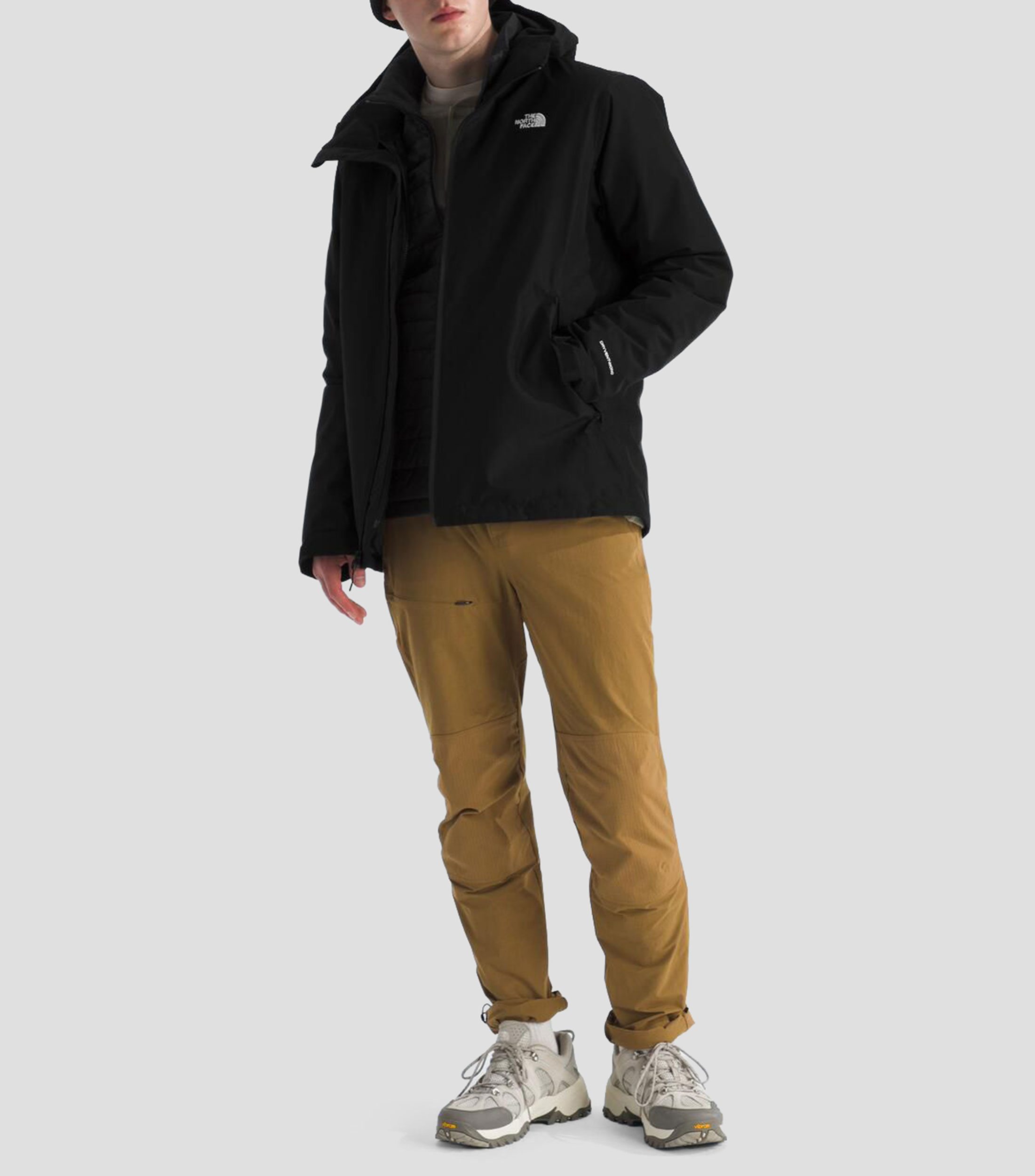 Chamarra Impermeable con Capucha Triclimate Hombre