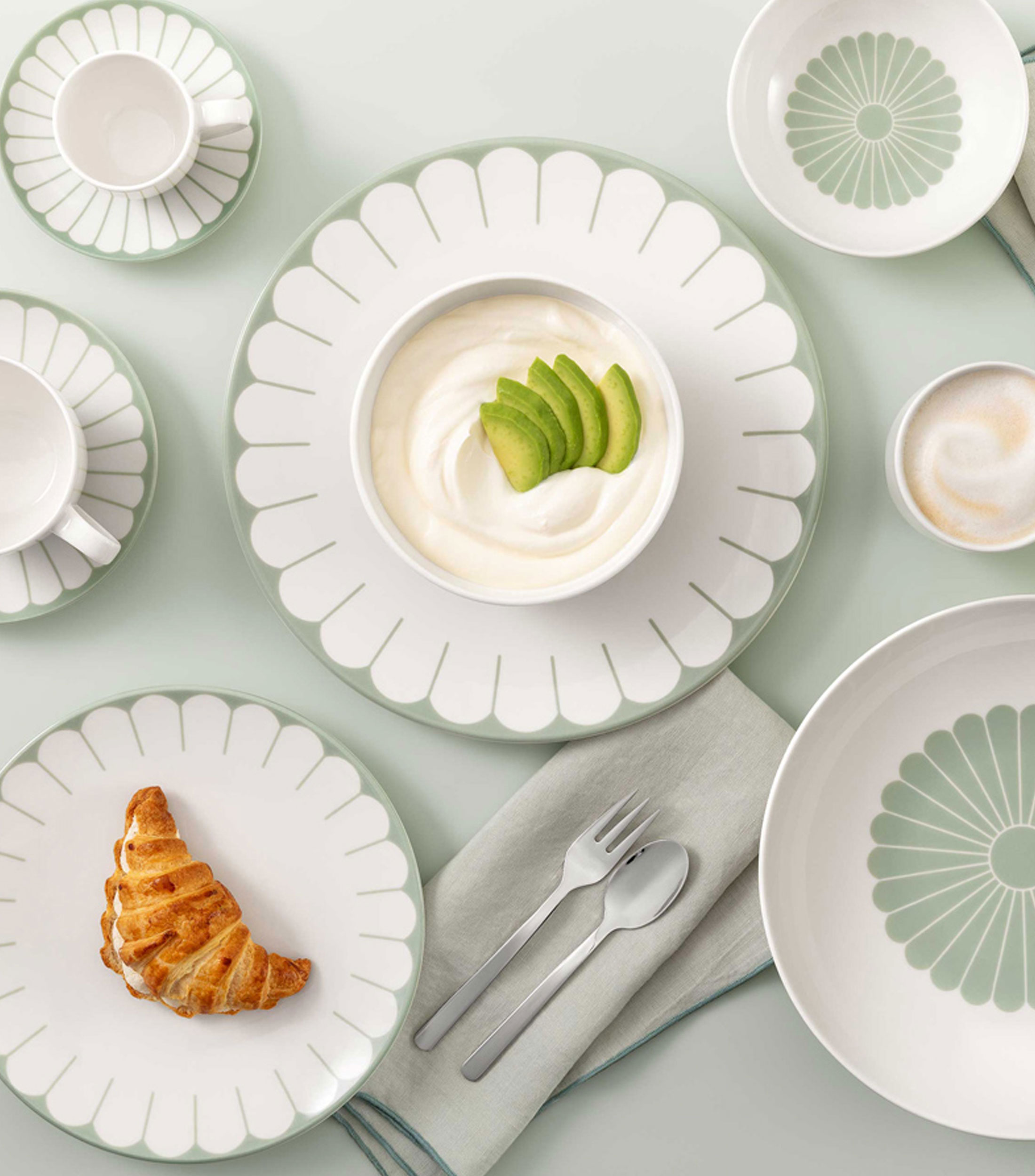 Plato para Taza de Espresso Fleur Vert