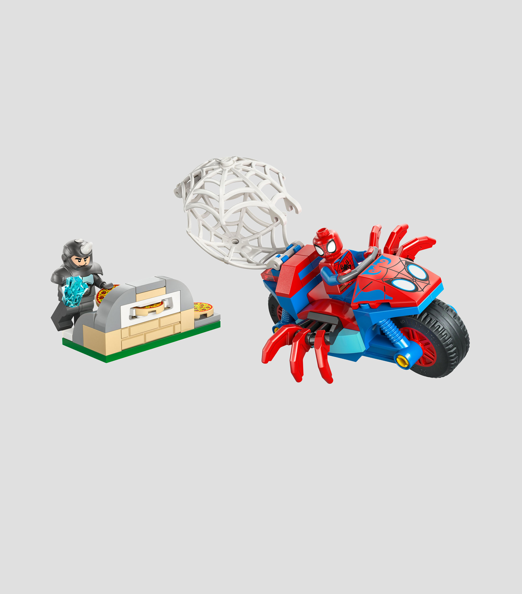 Lego Marvel Spidey en su Moto vs. Rhino