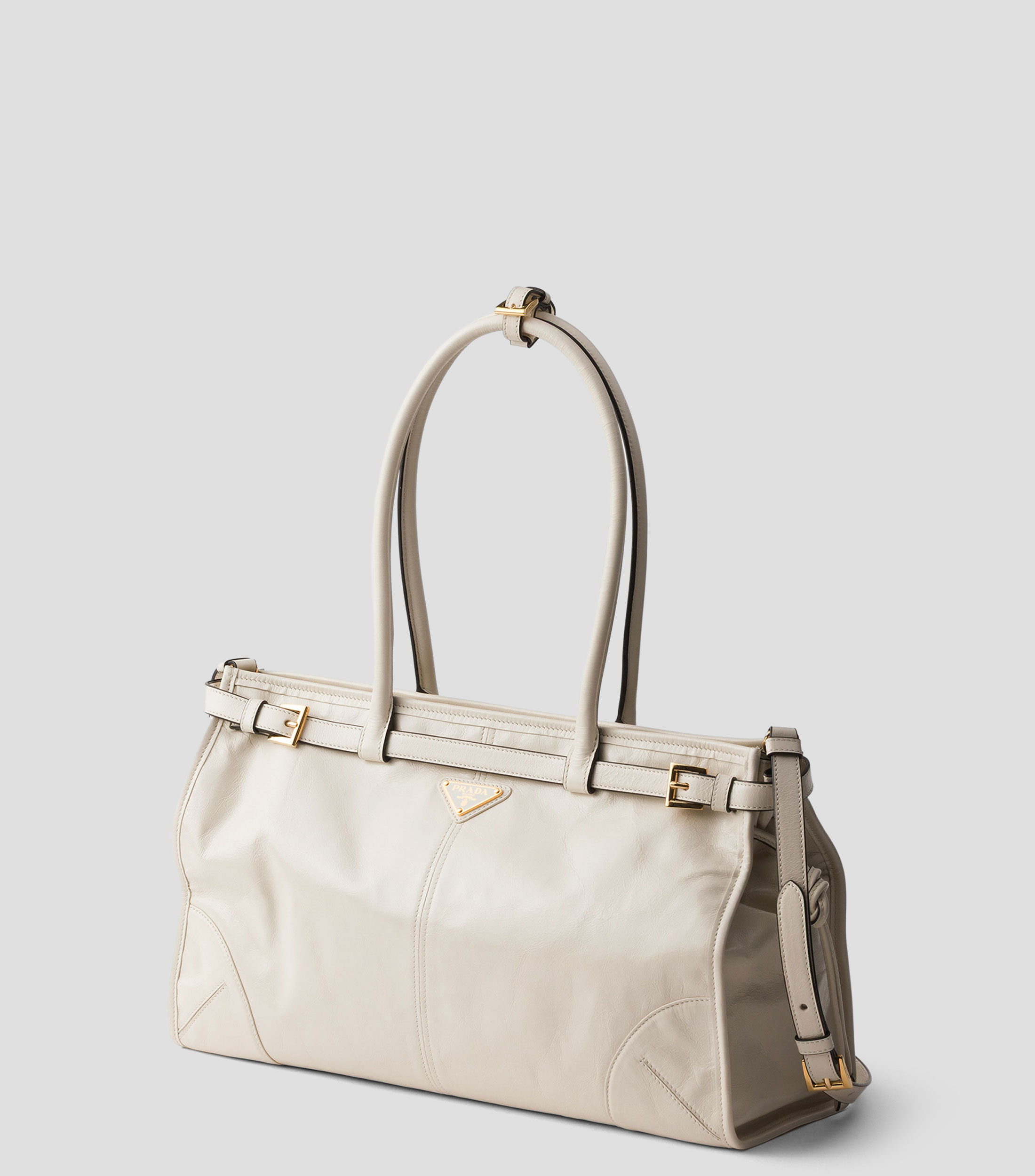 Bolsa Tote Blanca en Piel Bonnie, Mujer
