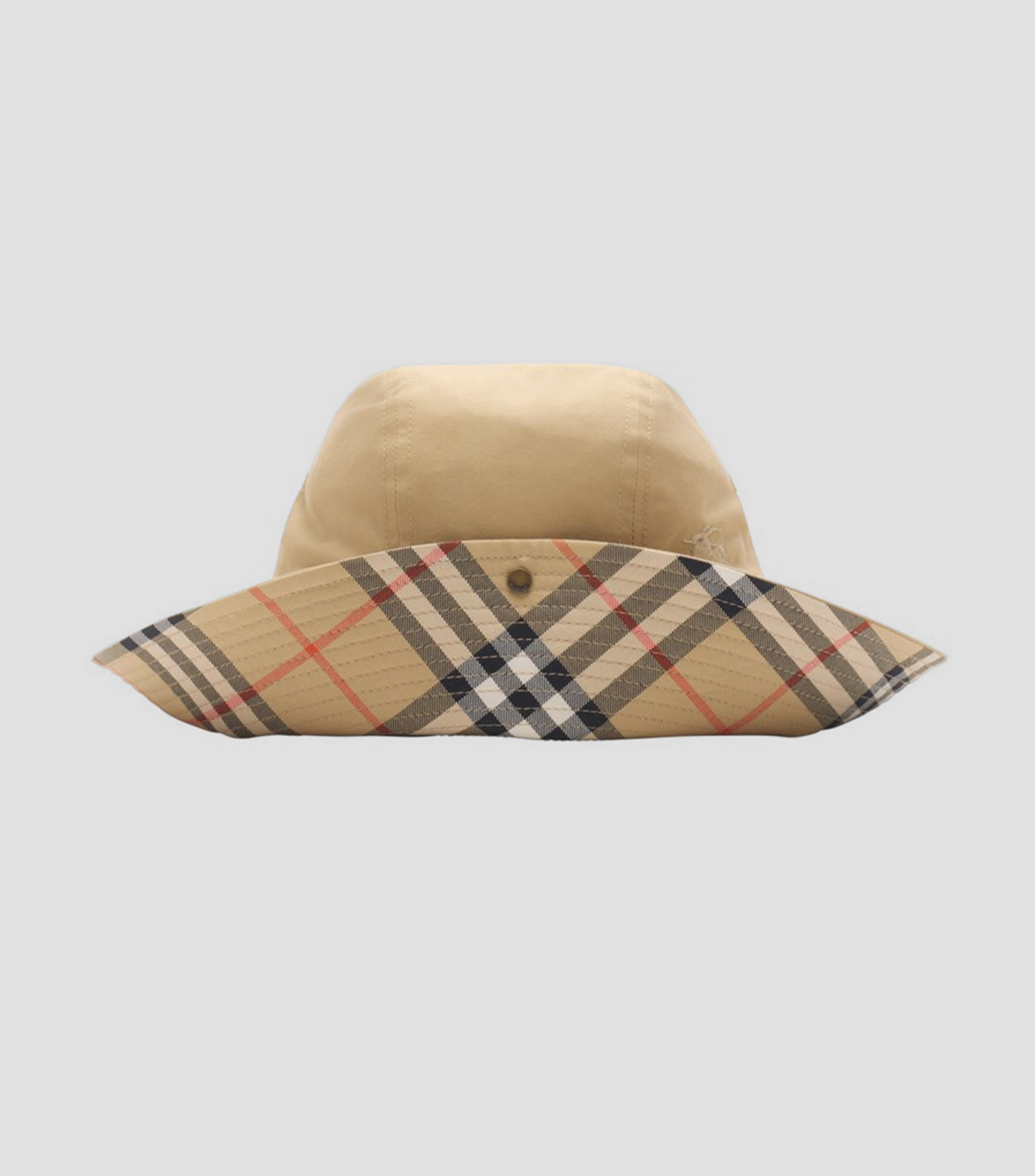 Sombrero en gabardina con Check Hombre
