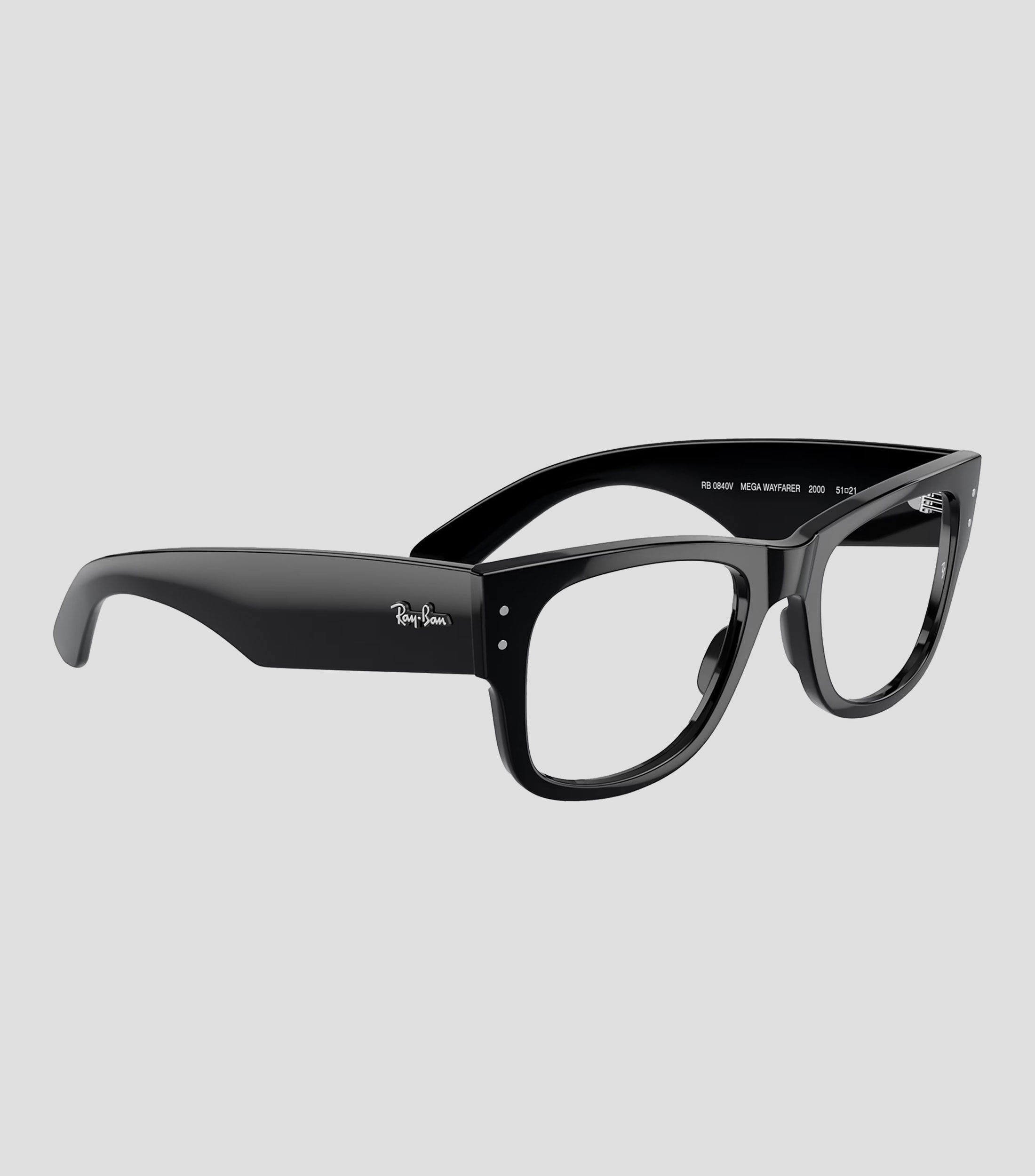 Lentes oftálmicos Cuadrados Mega Wayfarer Optics Negro Unisex