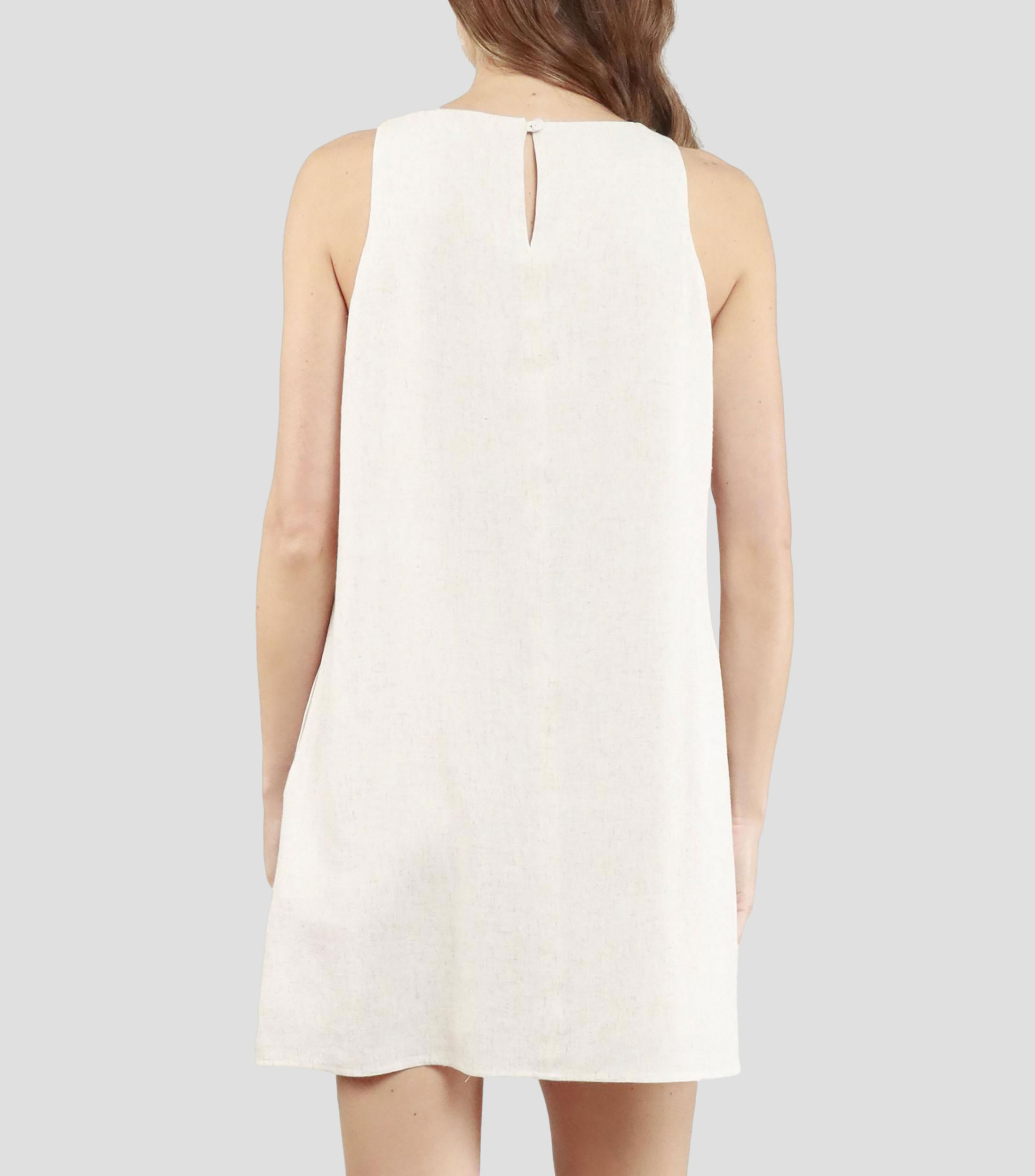 Vestido midi jaspeado Mujer