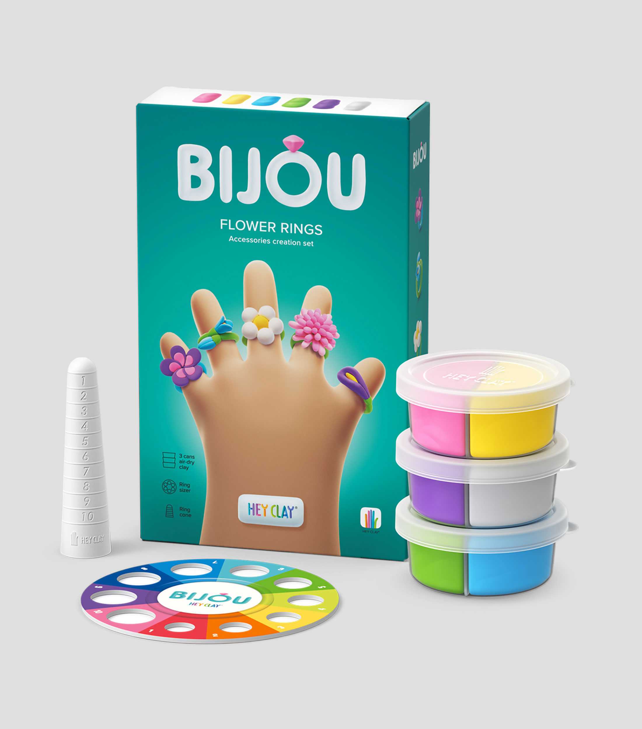Anillos de flores, serie Bijou, 3 latas