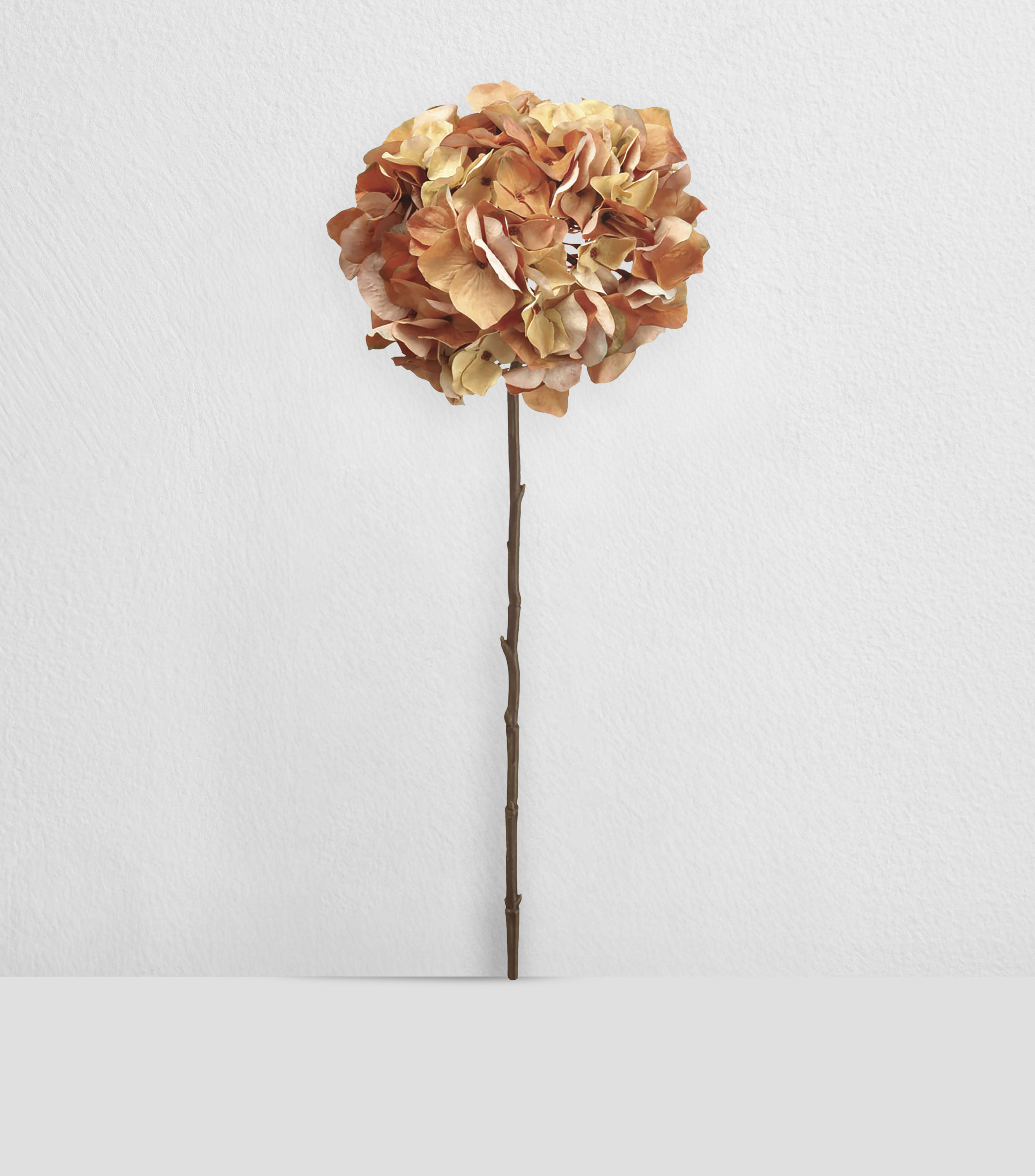 Flor decorativa Hortensia Miel artificial
