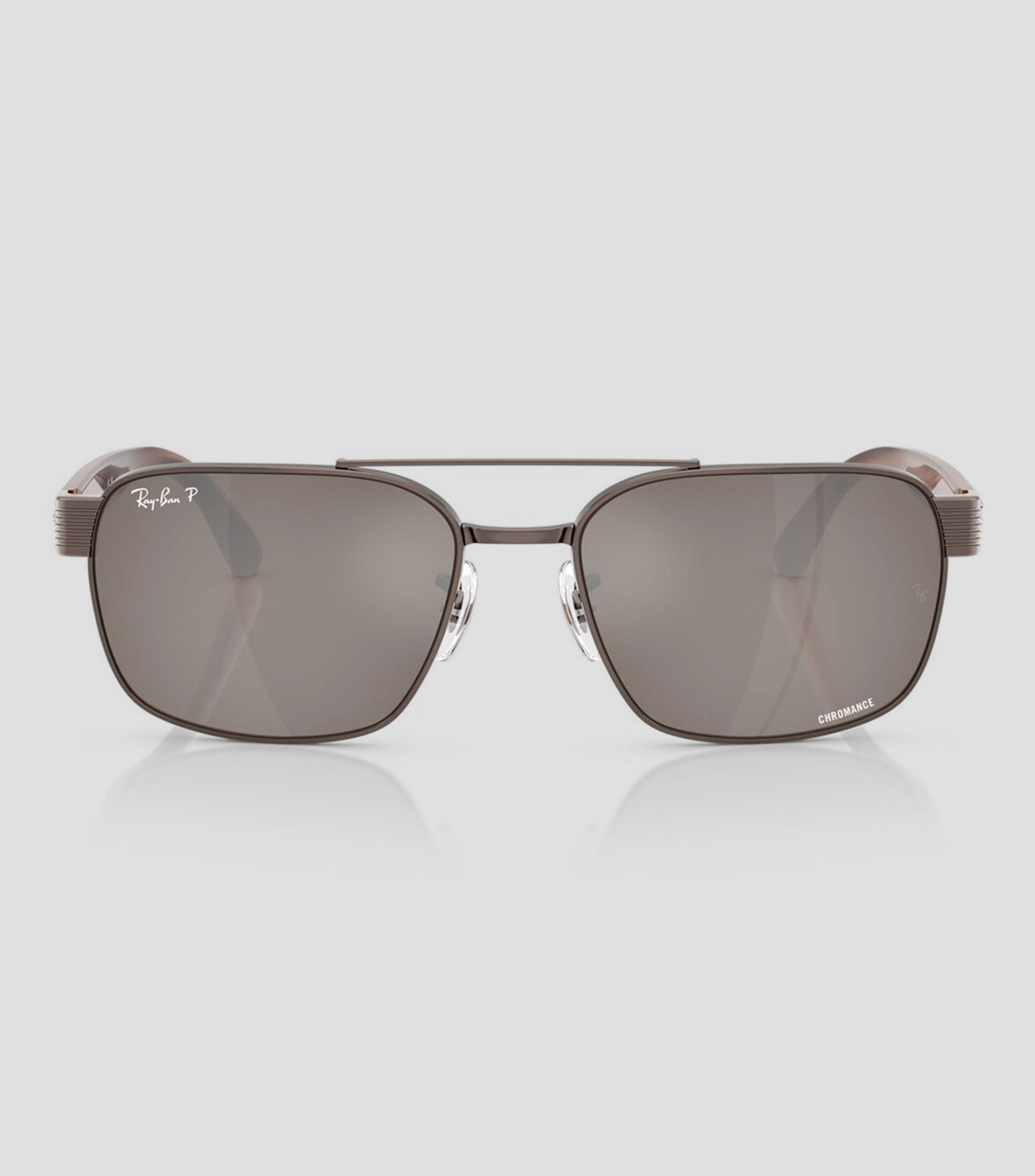 Lentes de sol cuadrados Chromance cobre Unisex