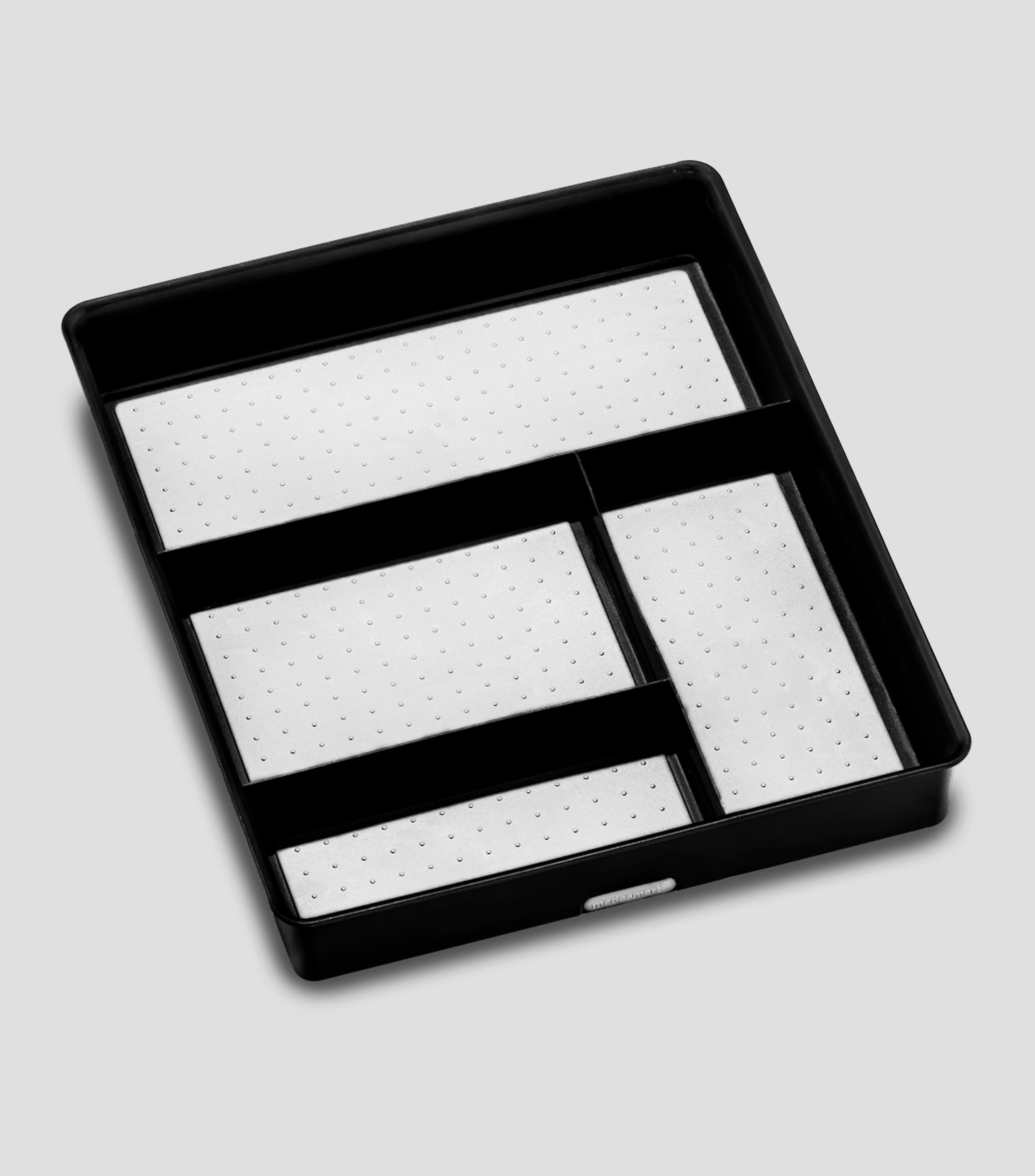 Organizador de cubiertos gris oscuro