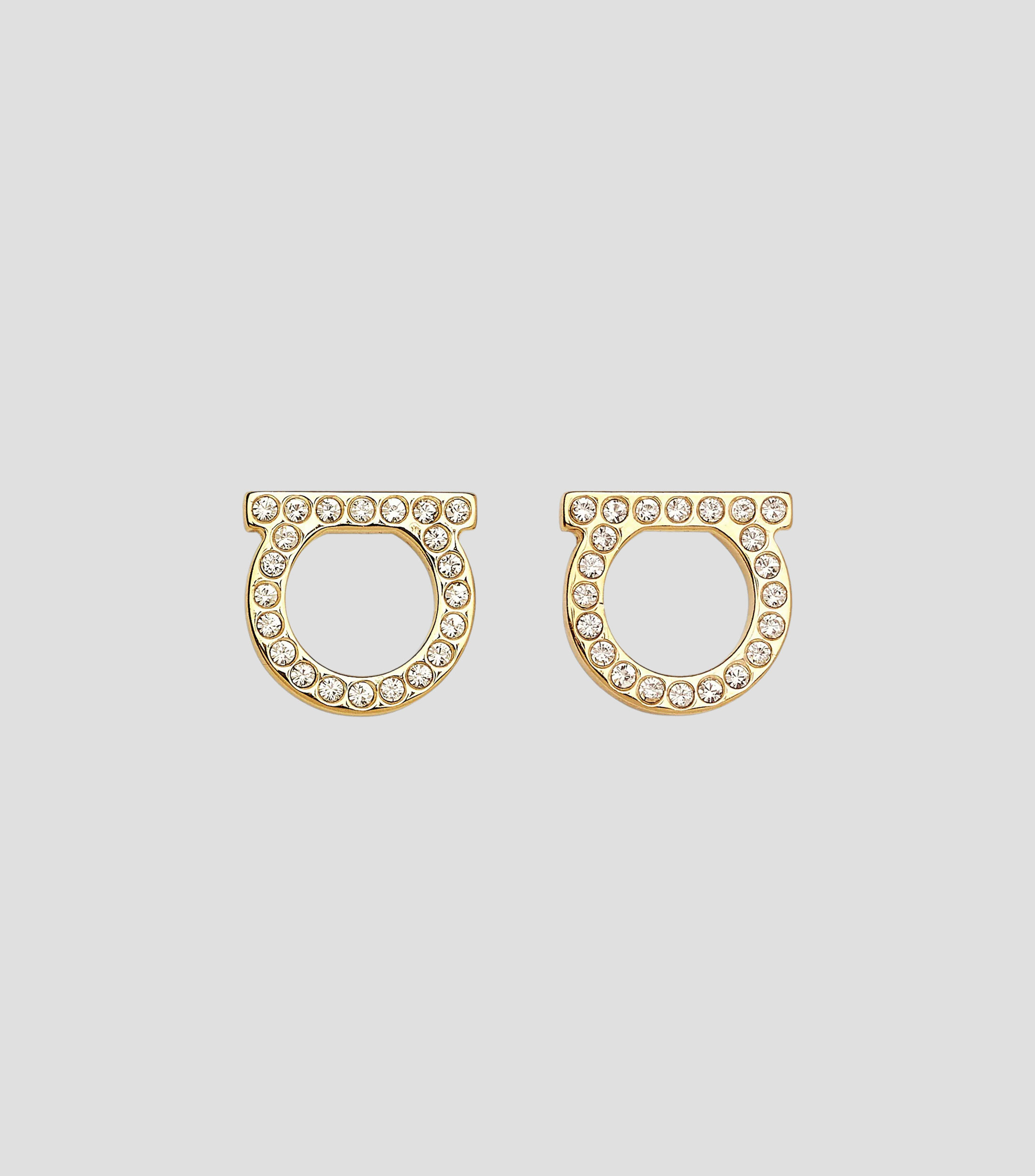 Aretes de Gancini con Cristales Mujer