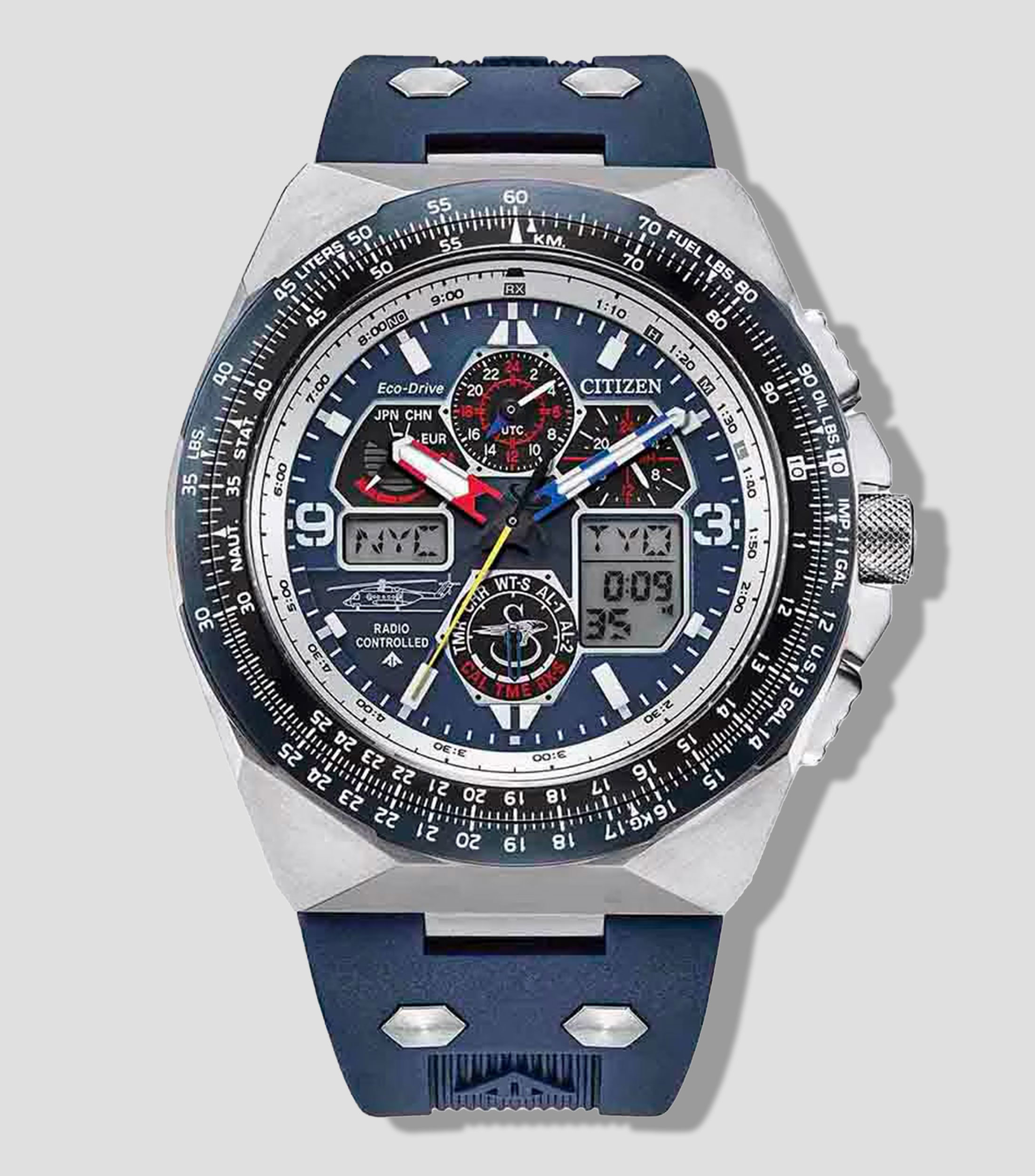 Reloj para Hombre Promaster Sikorsky Casual, Plateado, Azul