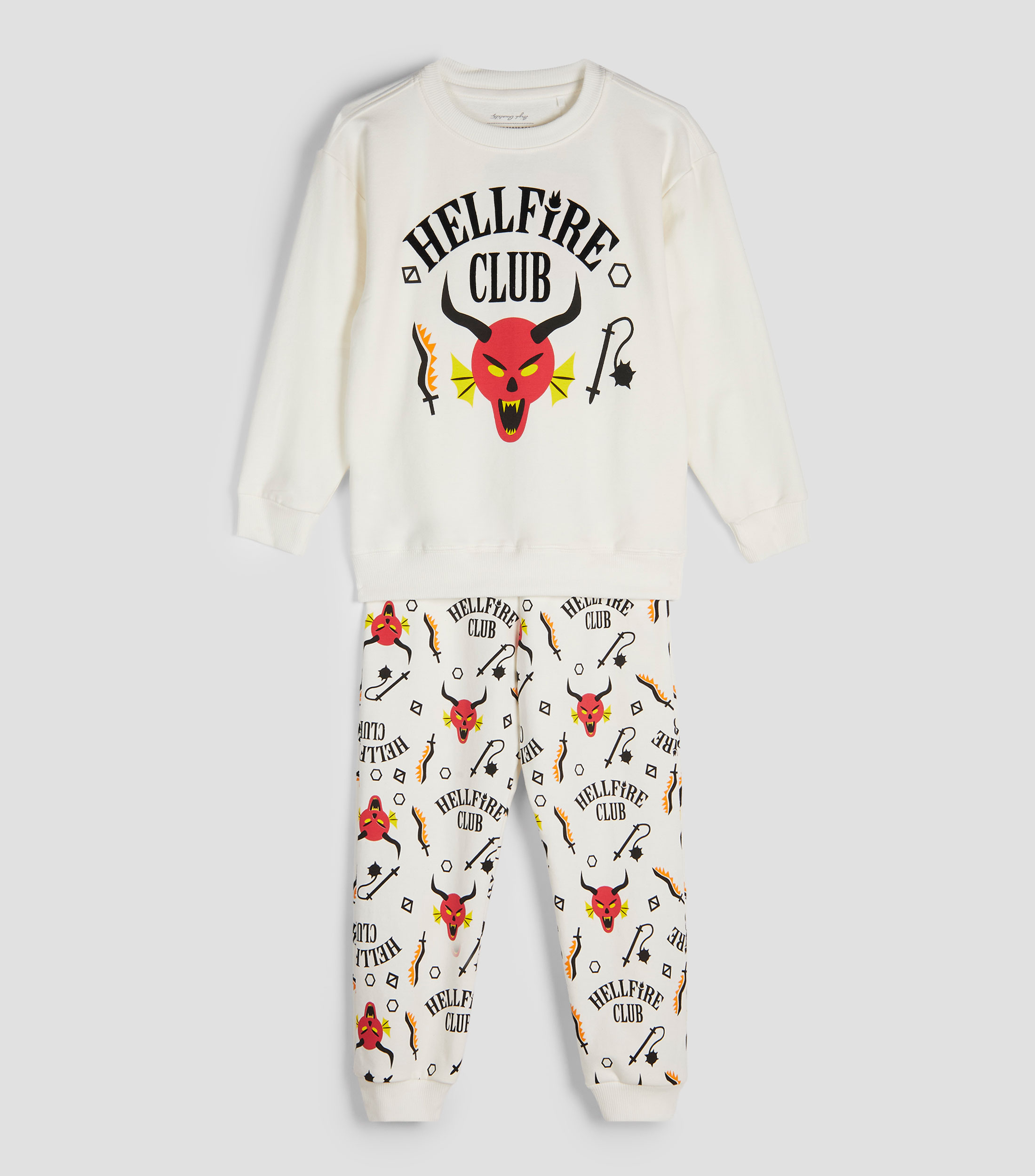 Pijama 2 piezas cuello redondo manga larga Stranger Things Niño