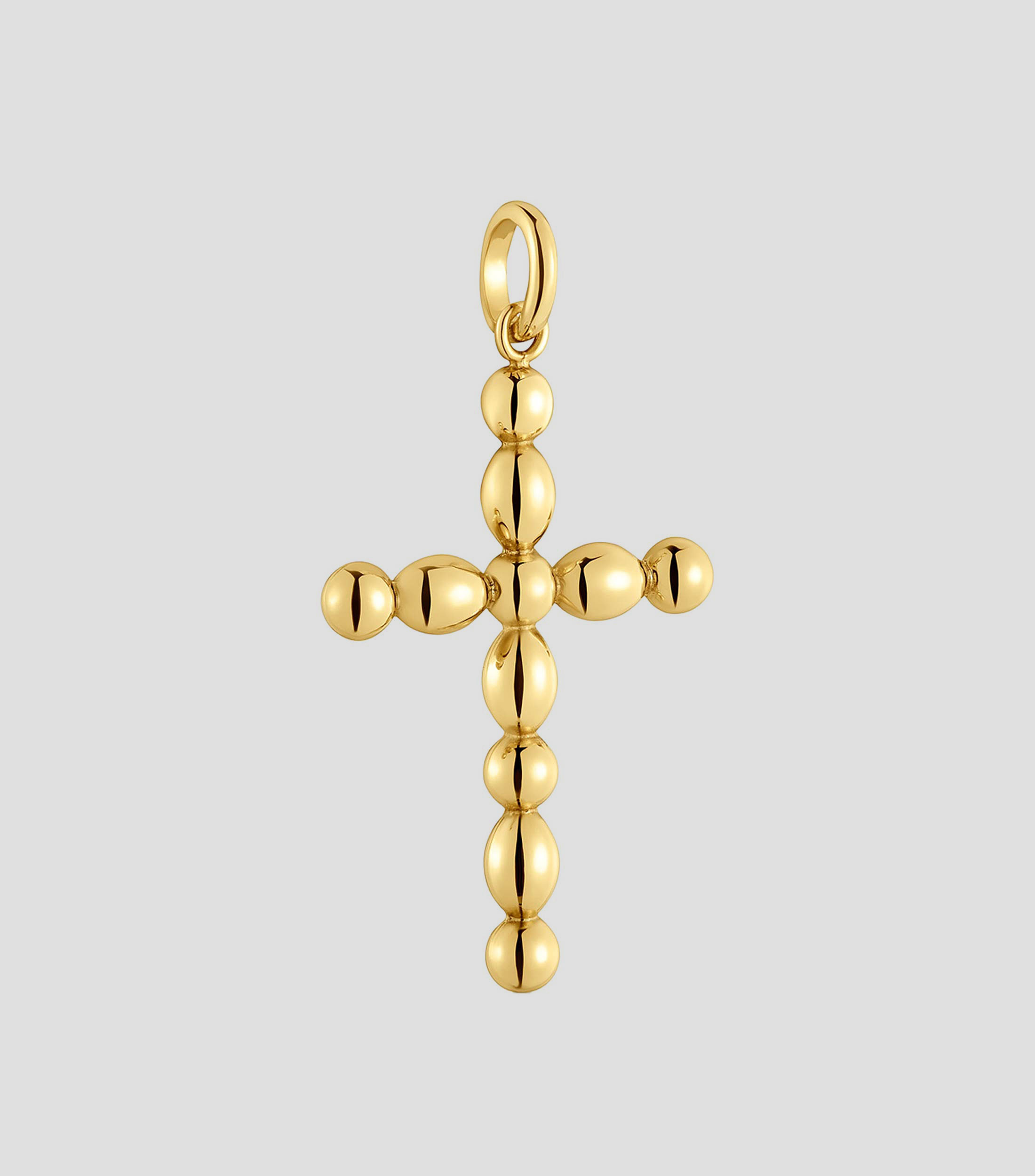 Colgante en Oro Amarillo 18 Kilates cruz Mujer