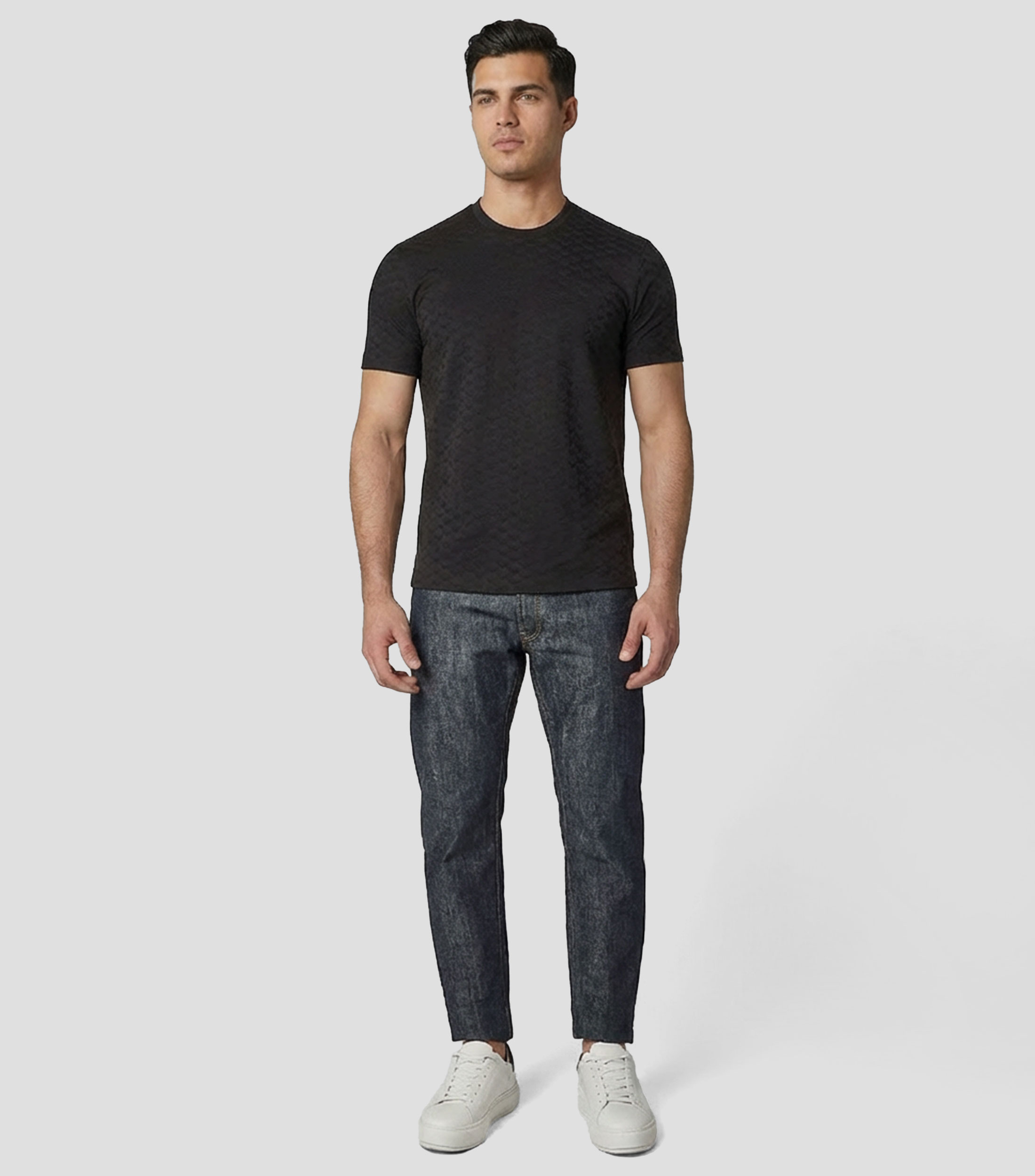 Playera cuello redondo manga corta monogram Hombre