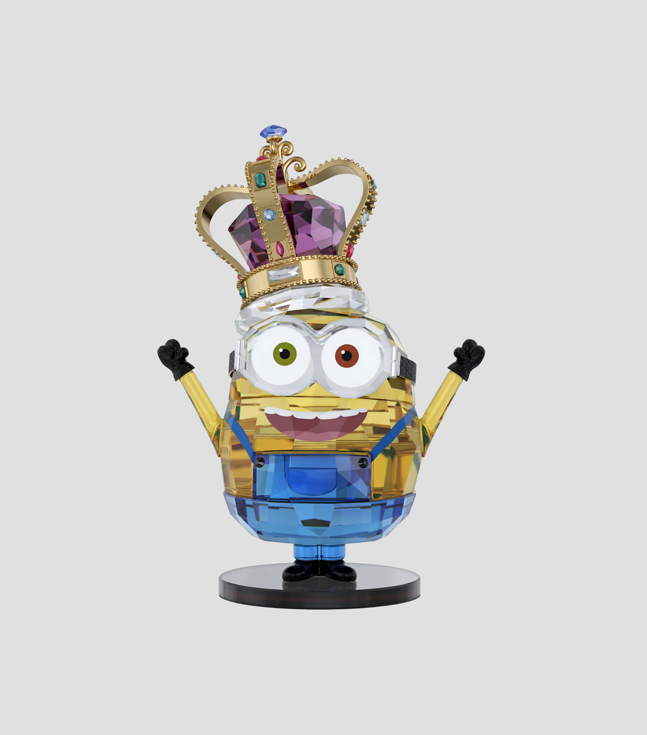 Figura decorativa Minions King Bob en cristal