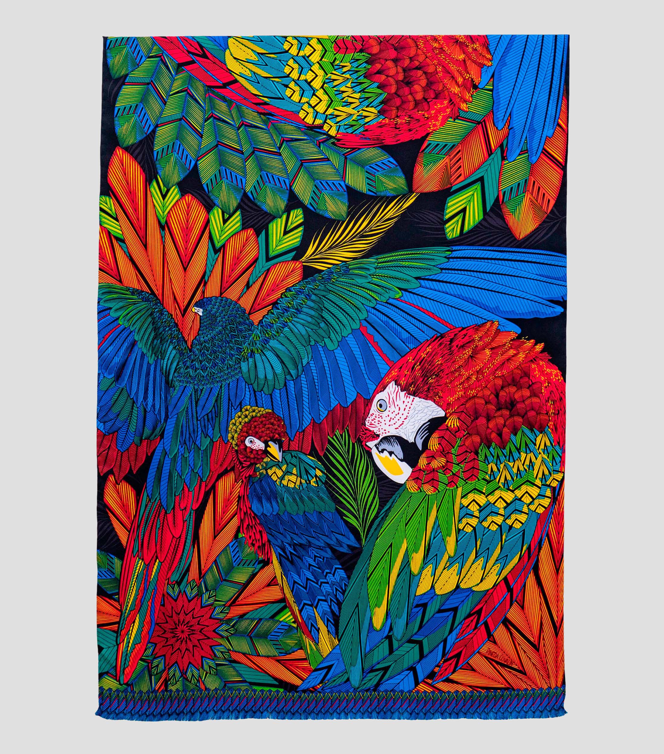 Chalina multicolor estampada Mujer