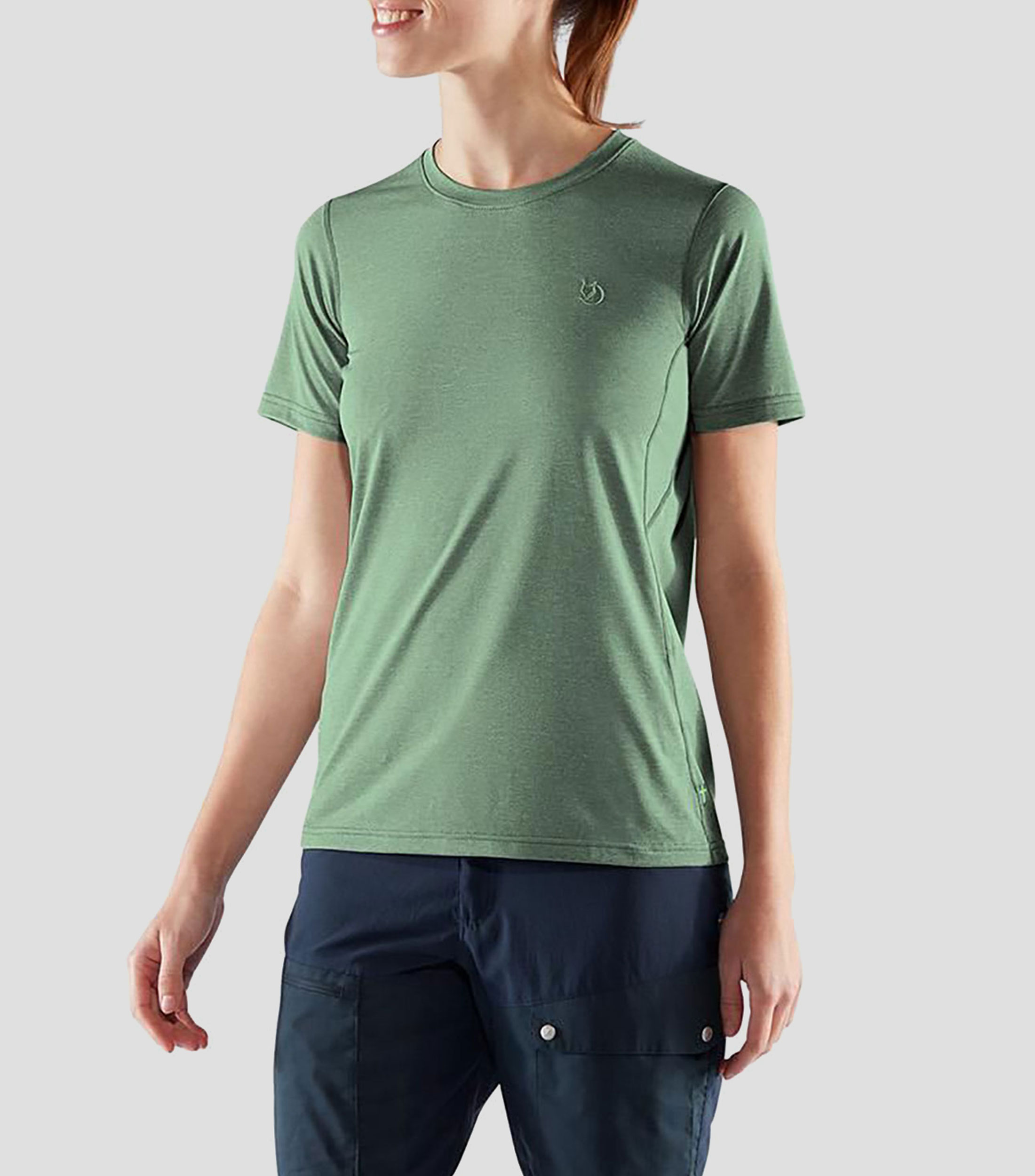 Playera para senderismo Abisko lisa Mujer