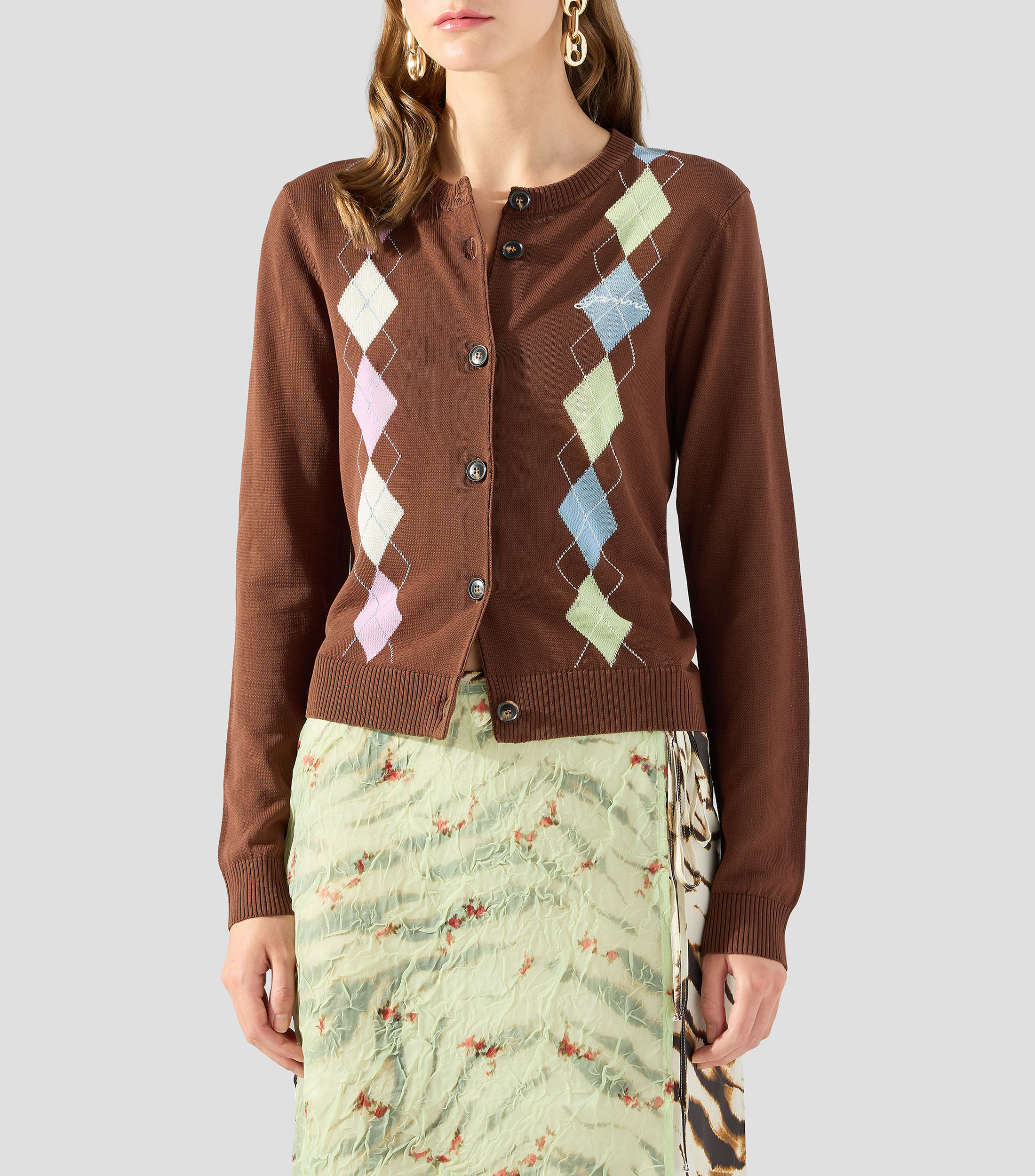 Cárdigan estampado Mujer
