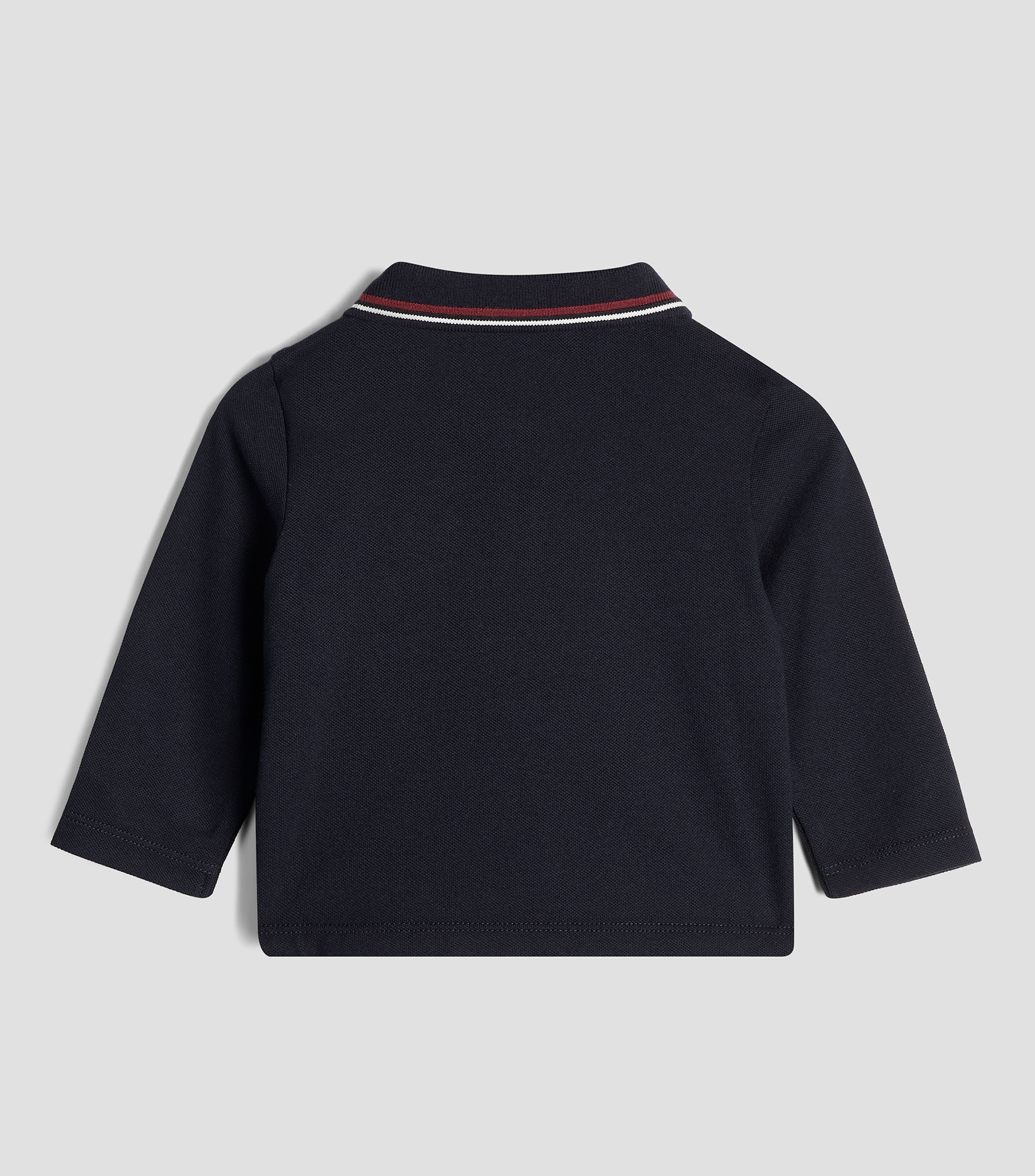 Playera tipo polo con manga larga Bebe