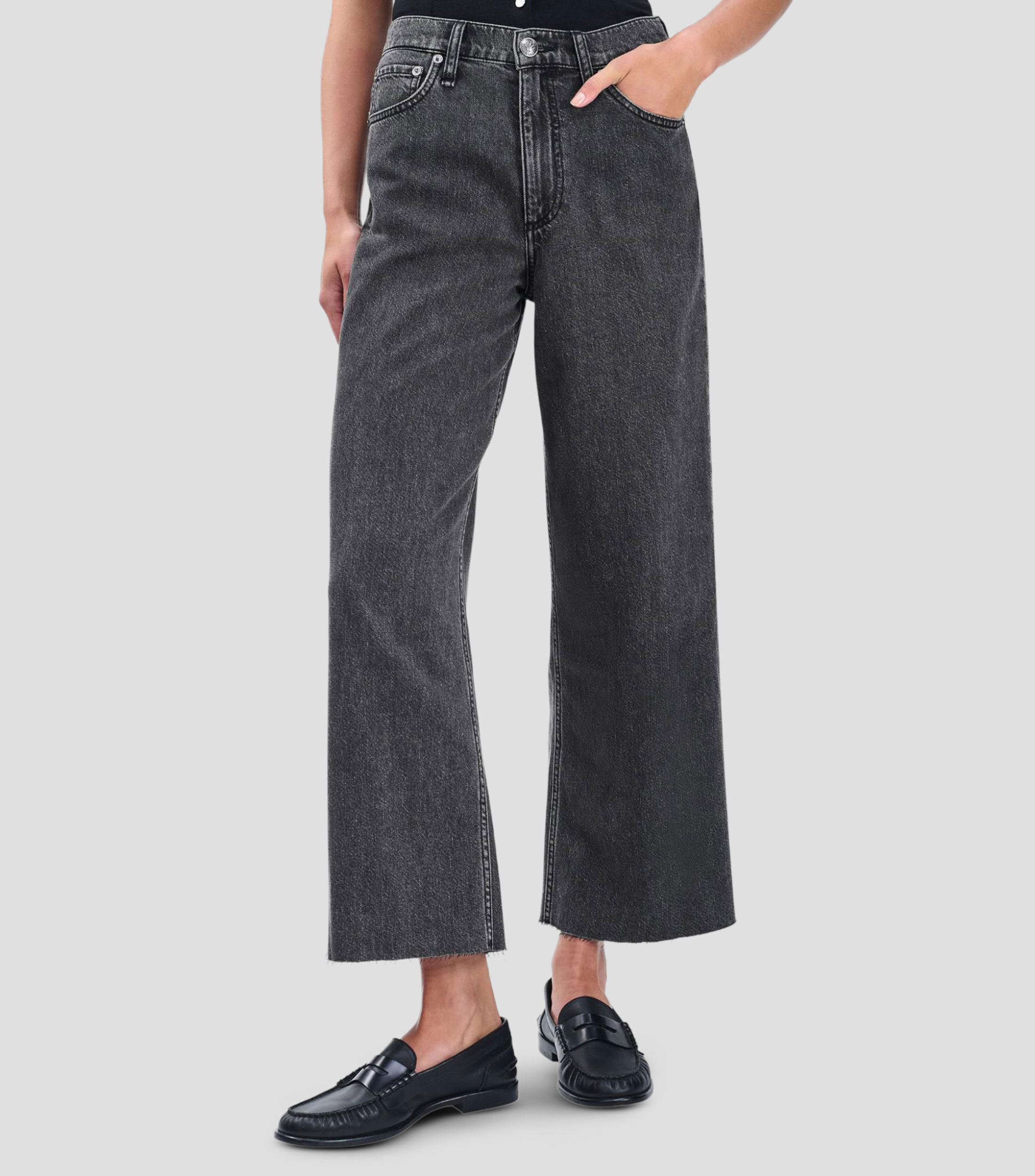 Jeans capri wideleg Mujer