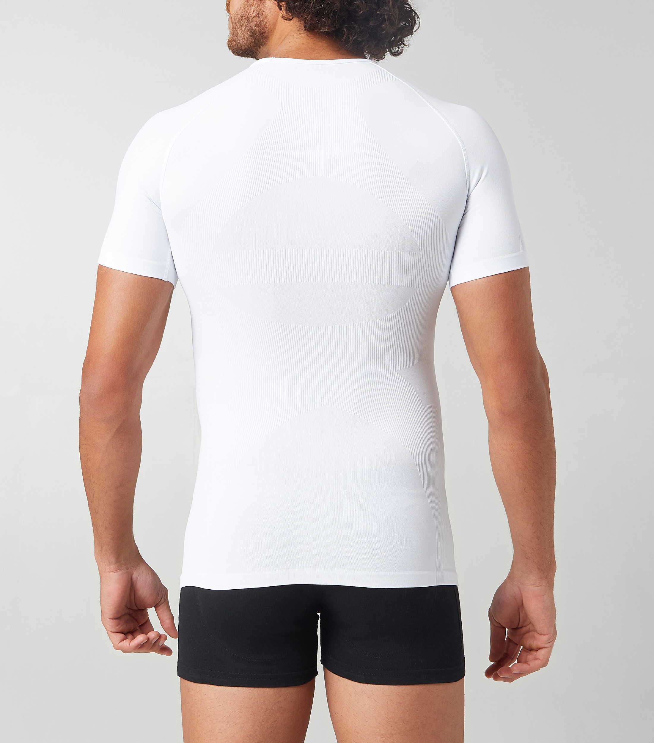 Playera interior blanca de cuello V Hombre
