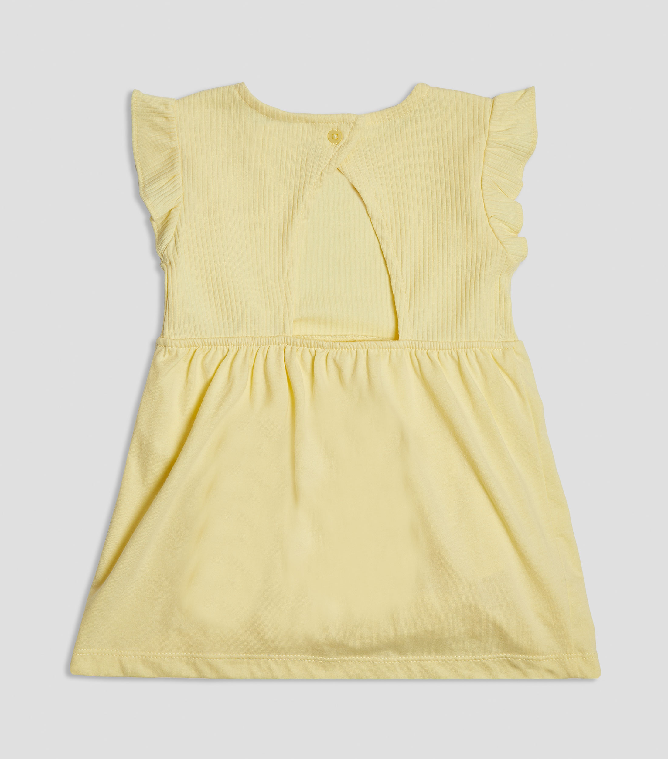 Vestido corto liso Bebé