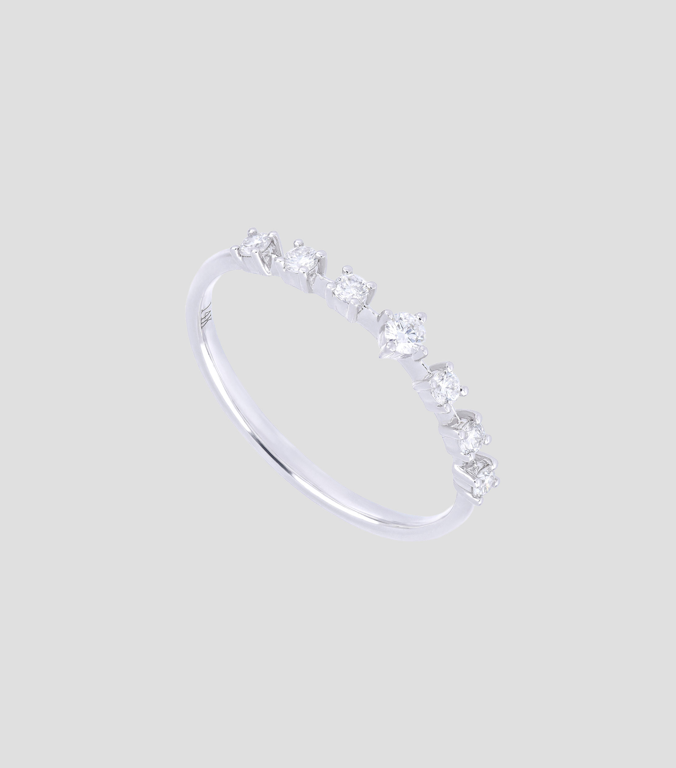 Anillo en oro blanco 14 Kts Mujer